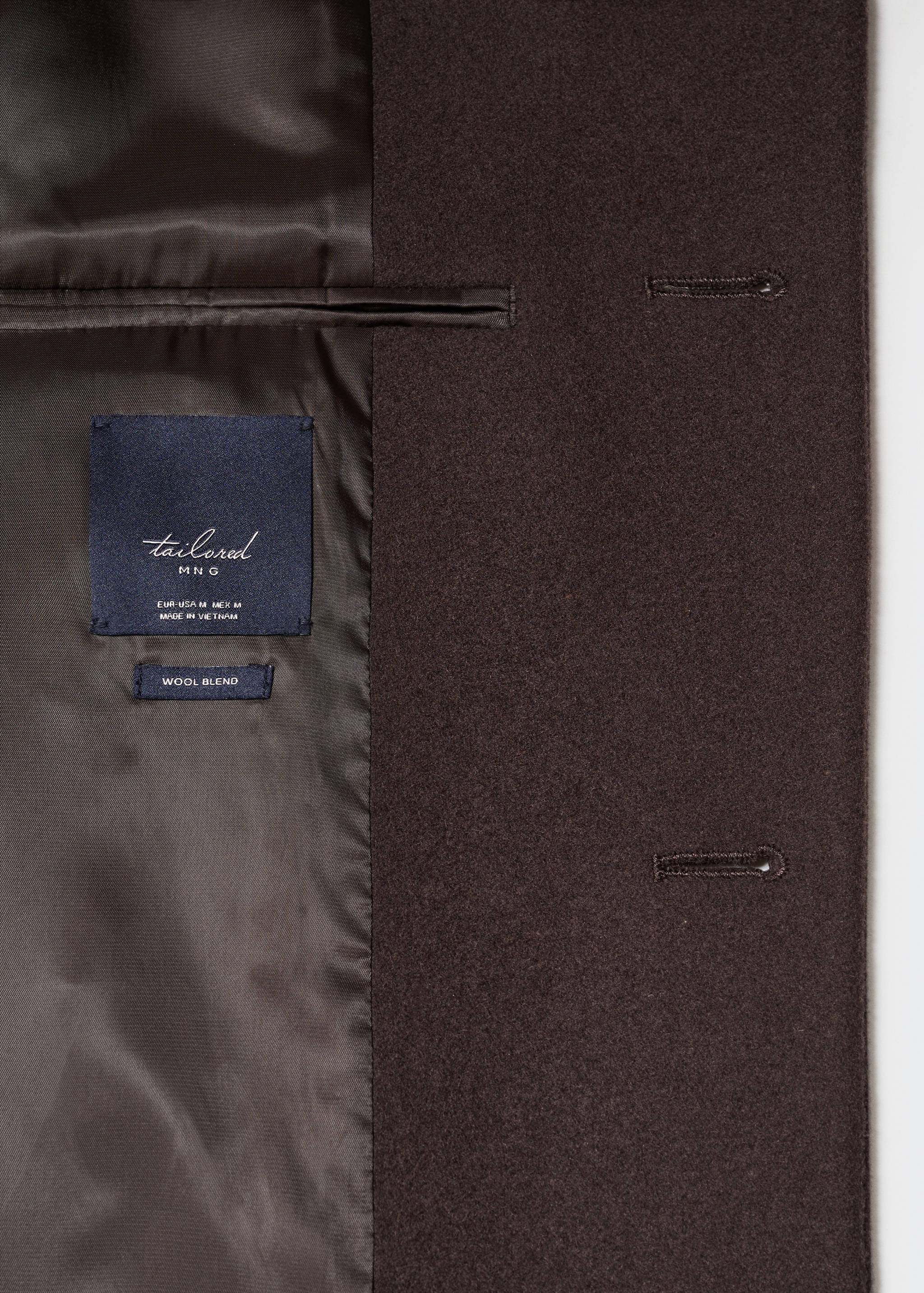 羊毛漏斗领大衣 - null