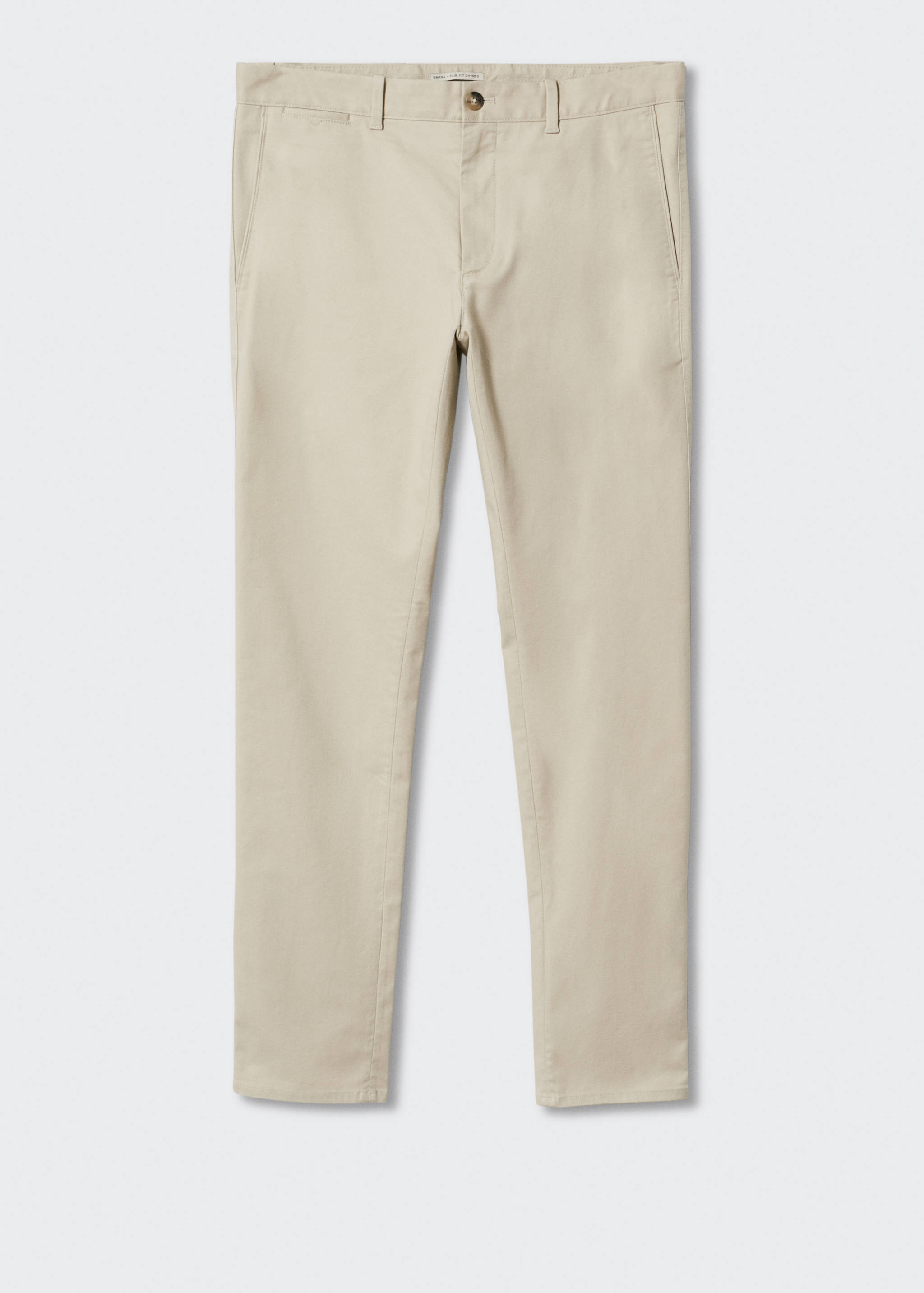 Slim fit serge chino trousers - Article without model
