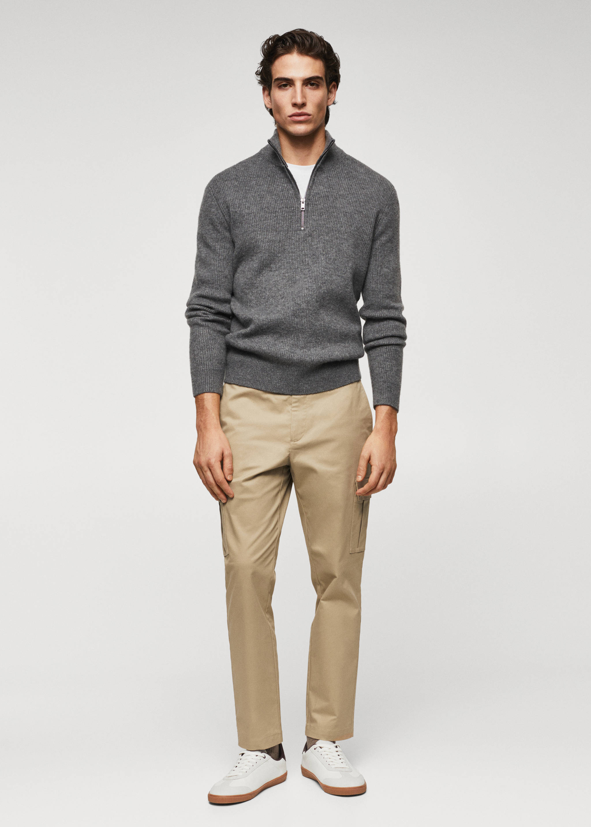 棉质工装裤 - null