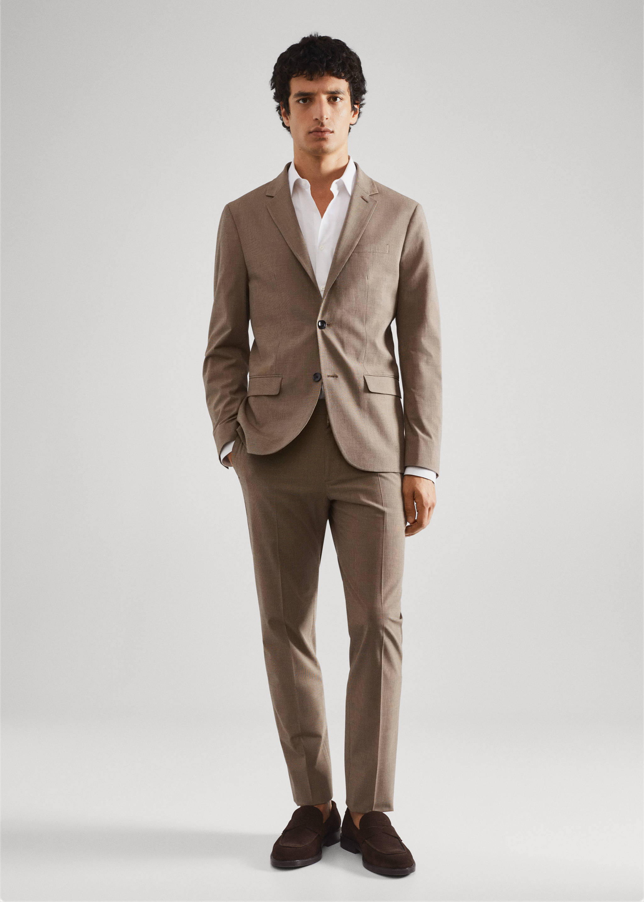 Super slim fit suit trousers - General plane