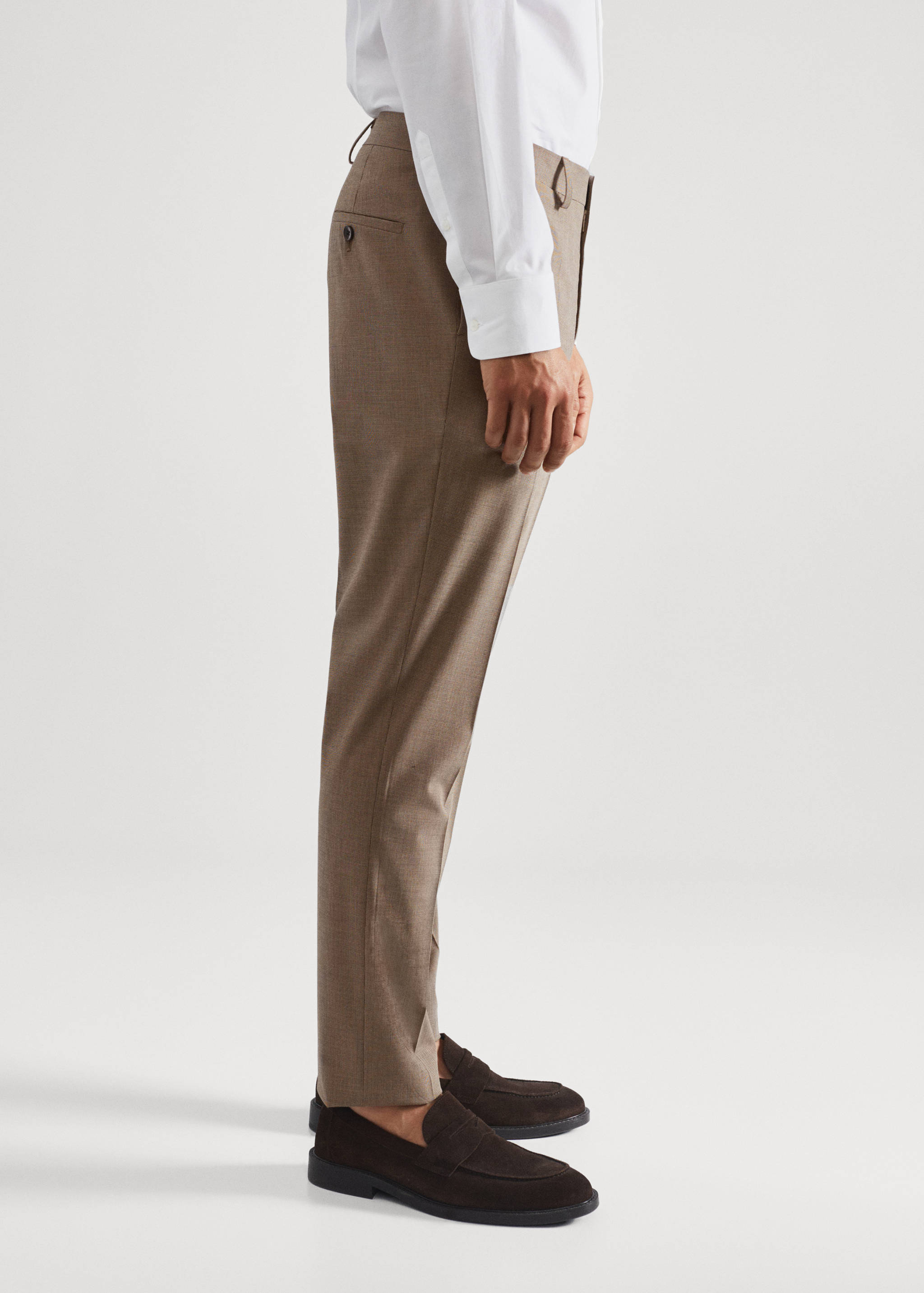 Super slim fit suit trousers - Details of the article 1