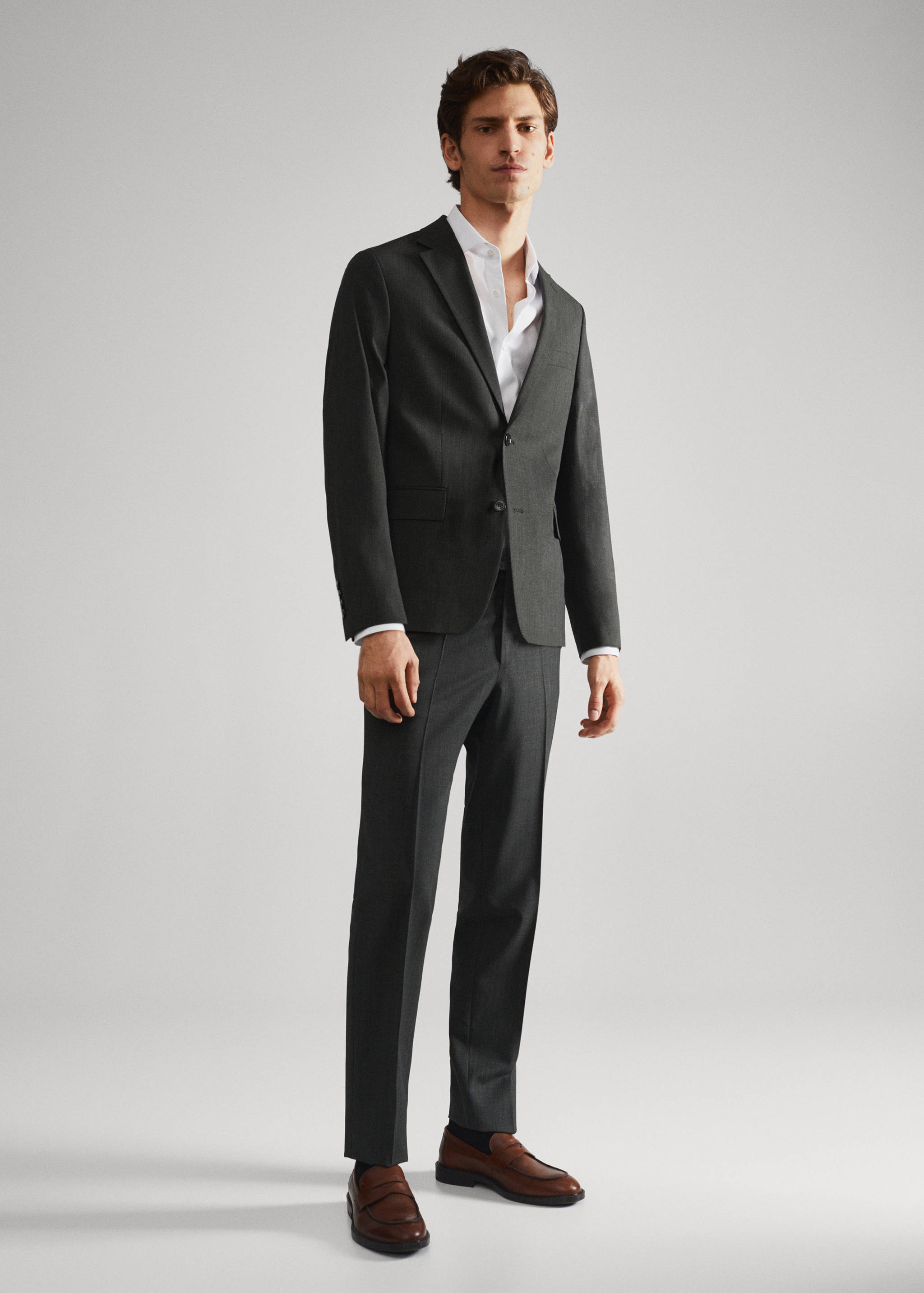 Chemise costume slim fit coton - Plan général