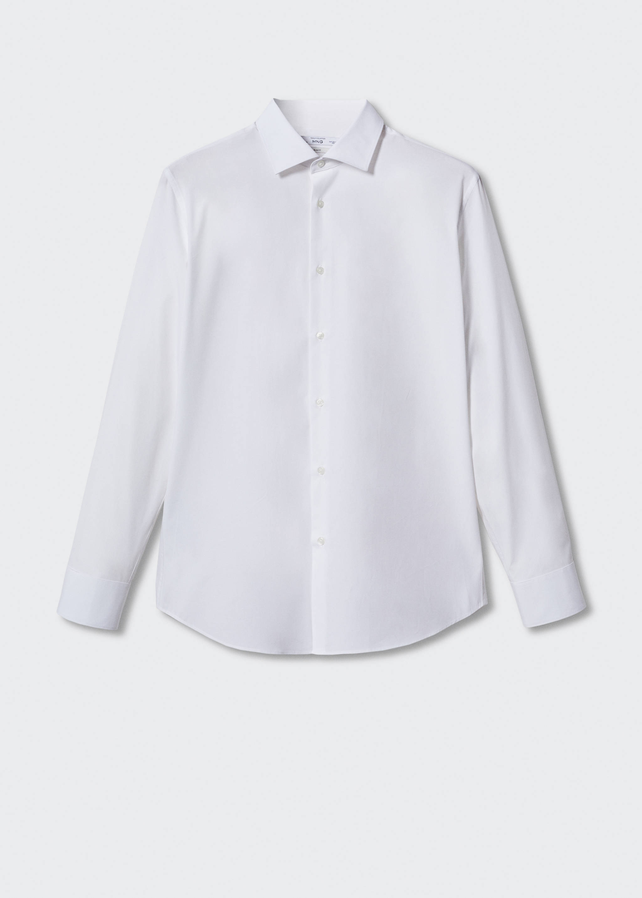 Slim fit stretch cotton suit shirt - Article without model