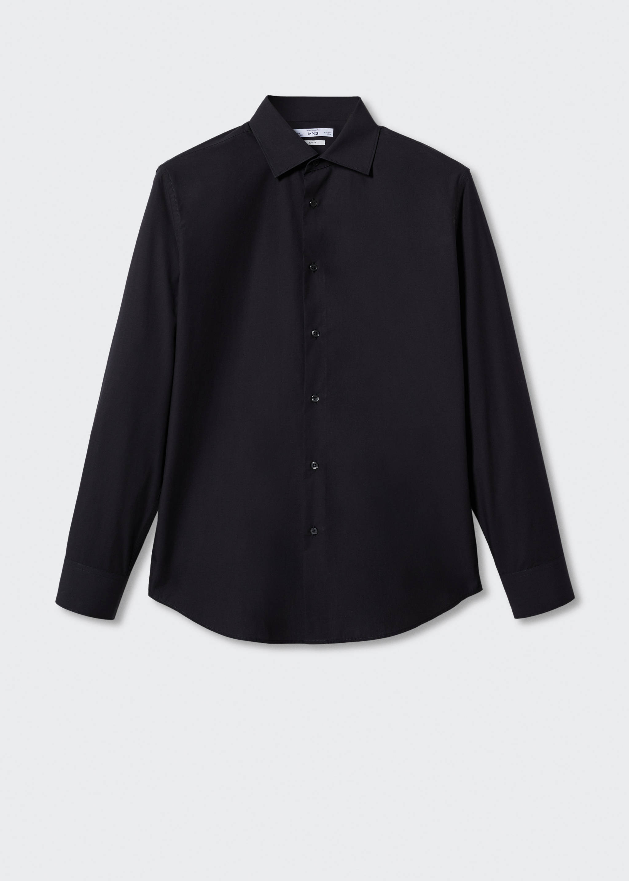 Slim fit stretch cotton suit shirt - Article without model