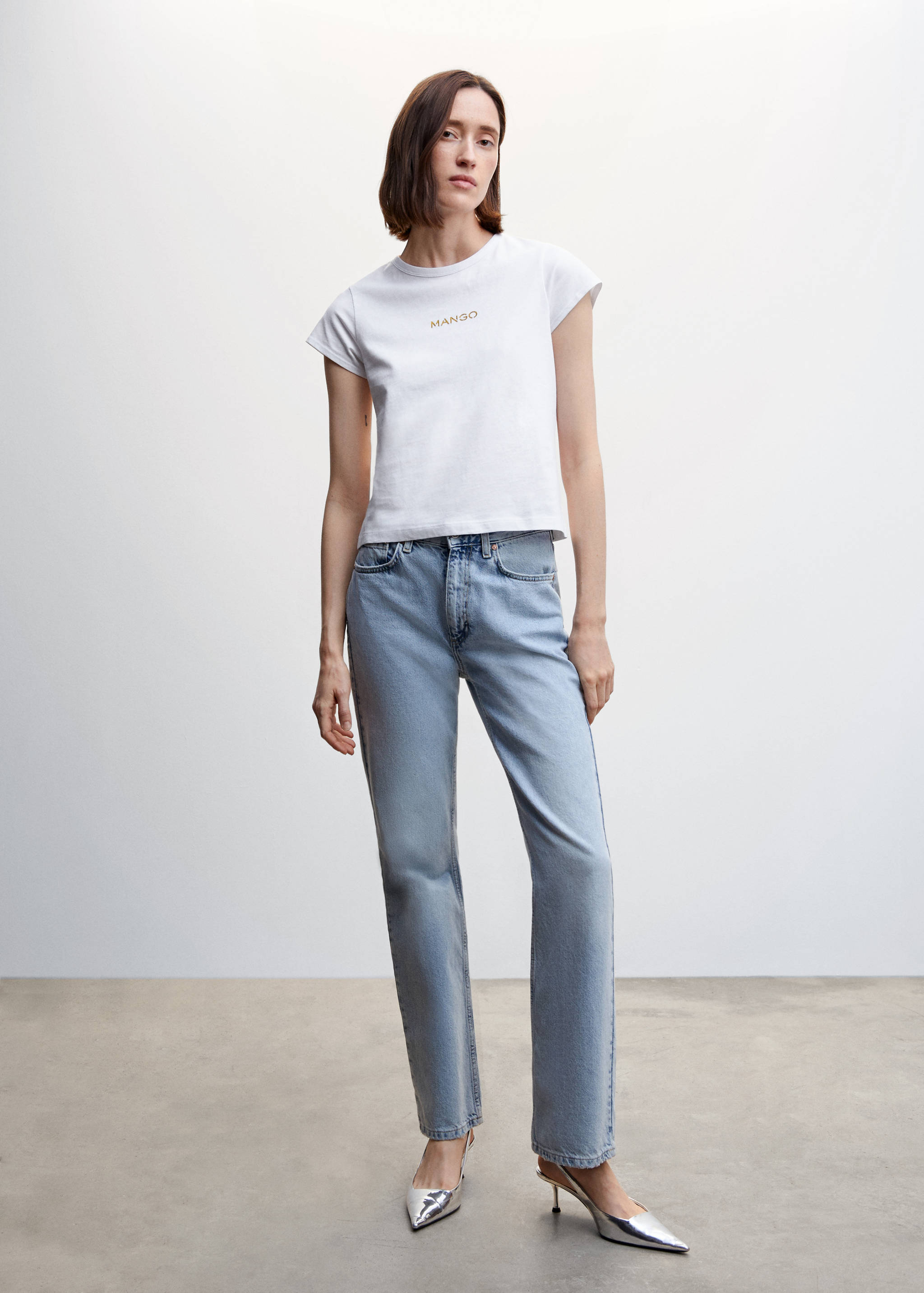 Metallic logo T-shirt - General plane