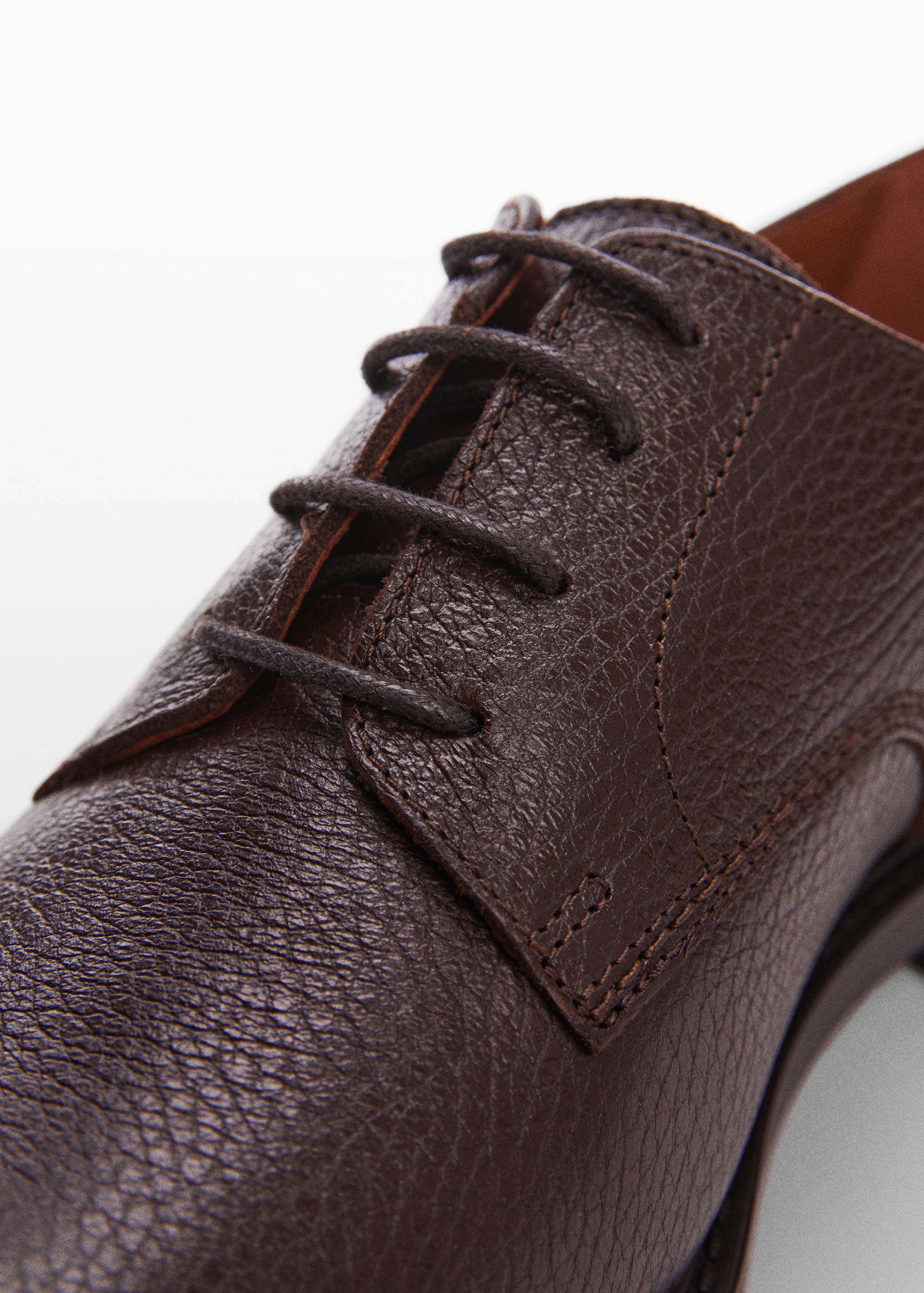 Leather blucher shoes - Details of the article 1