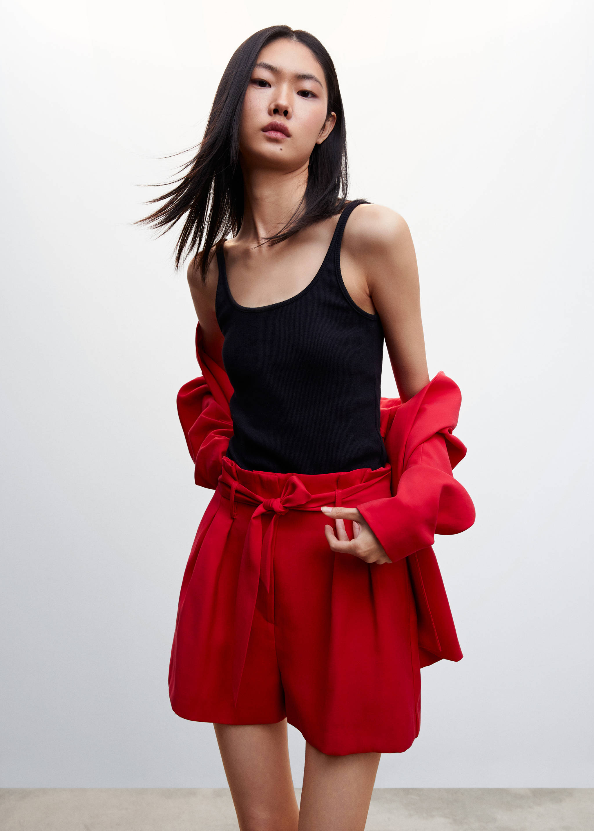 Shorts with belt - Medium plane