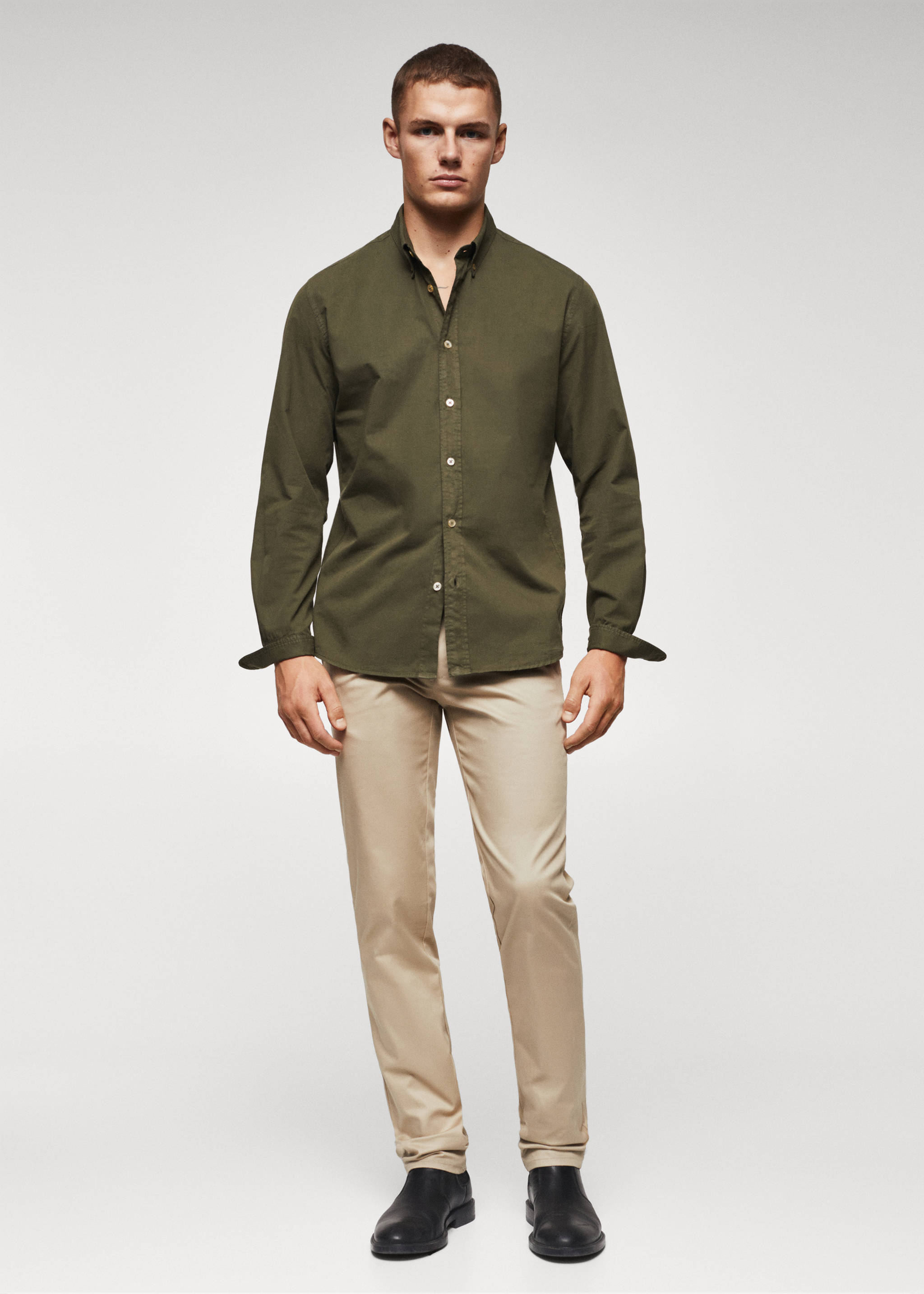 Slim fit cotton shirt - General plane