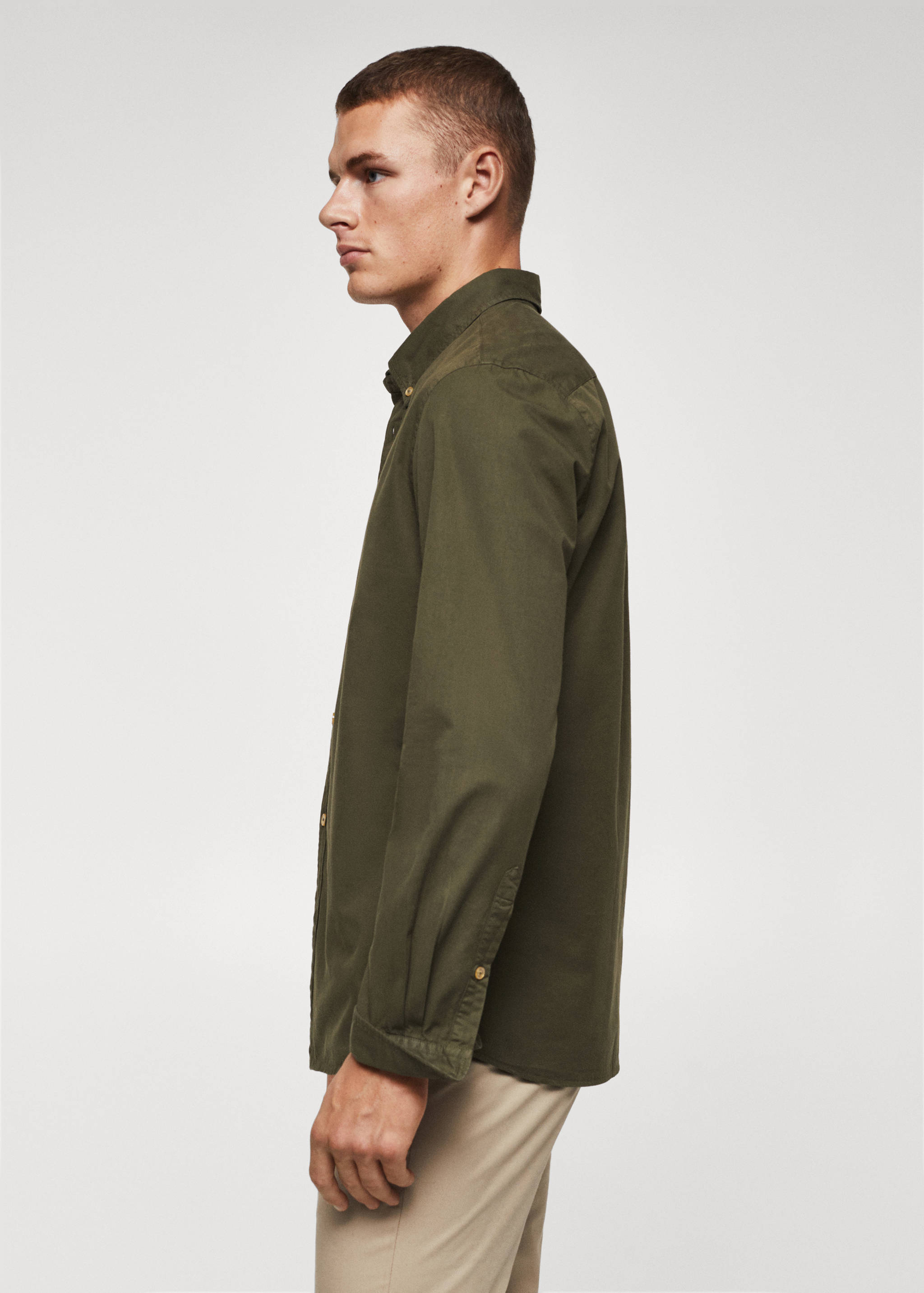 Slim fit cotton shirt - Details of the article 6