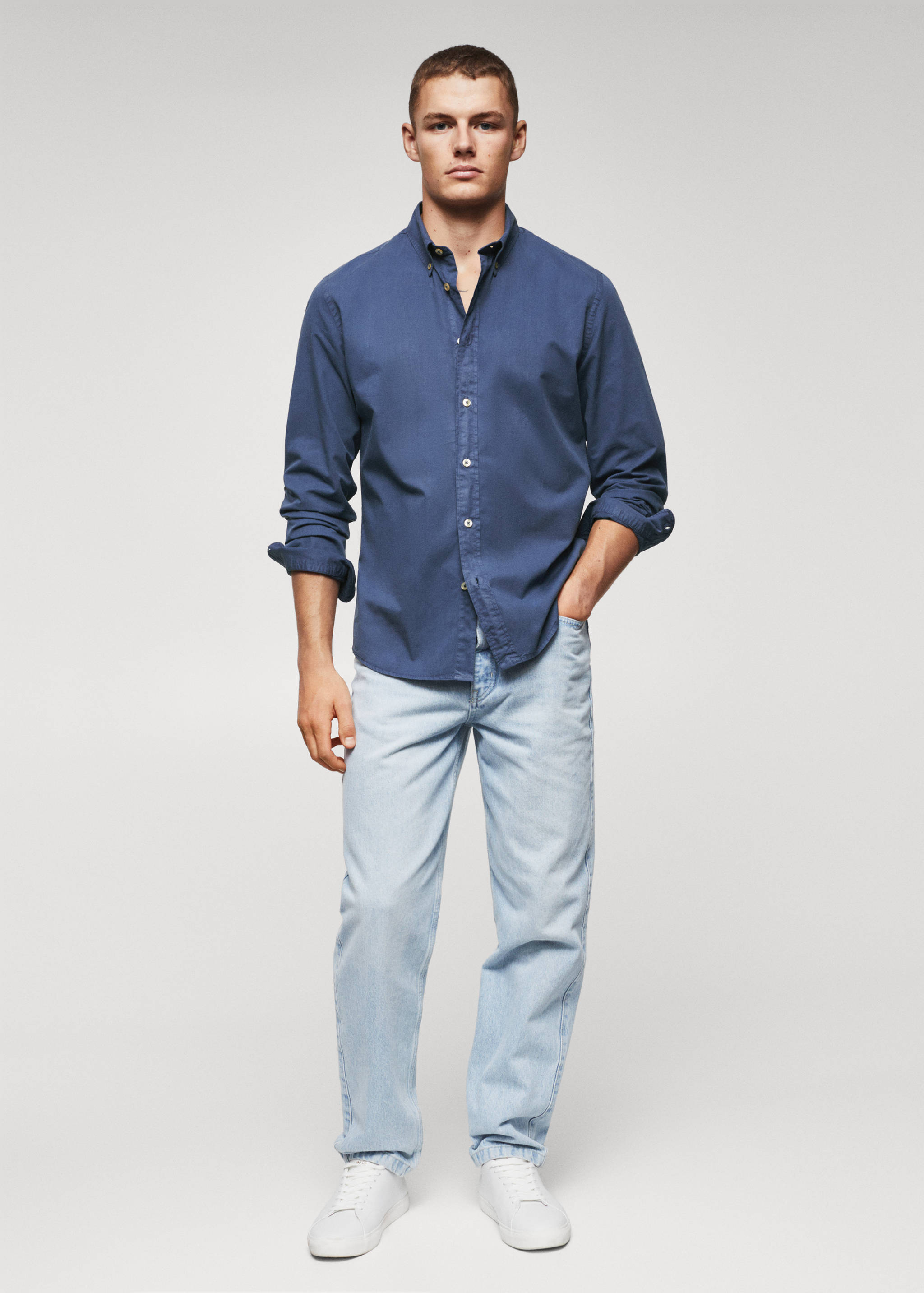 Slim fit cotton shirt - General plane