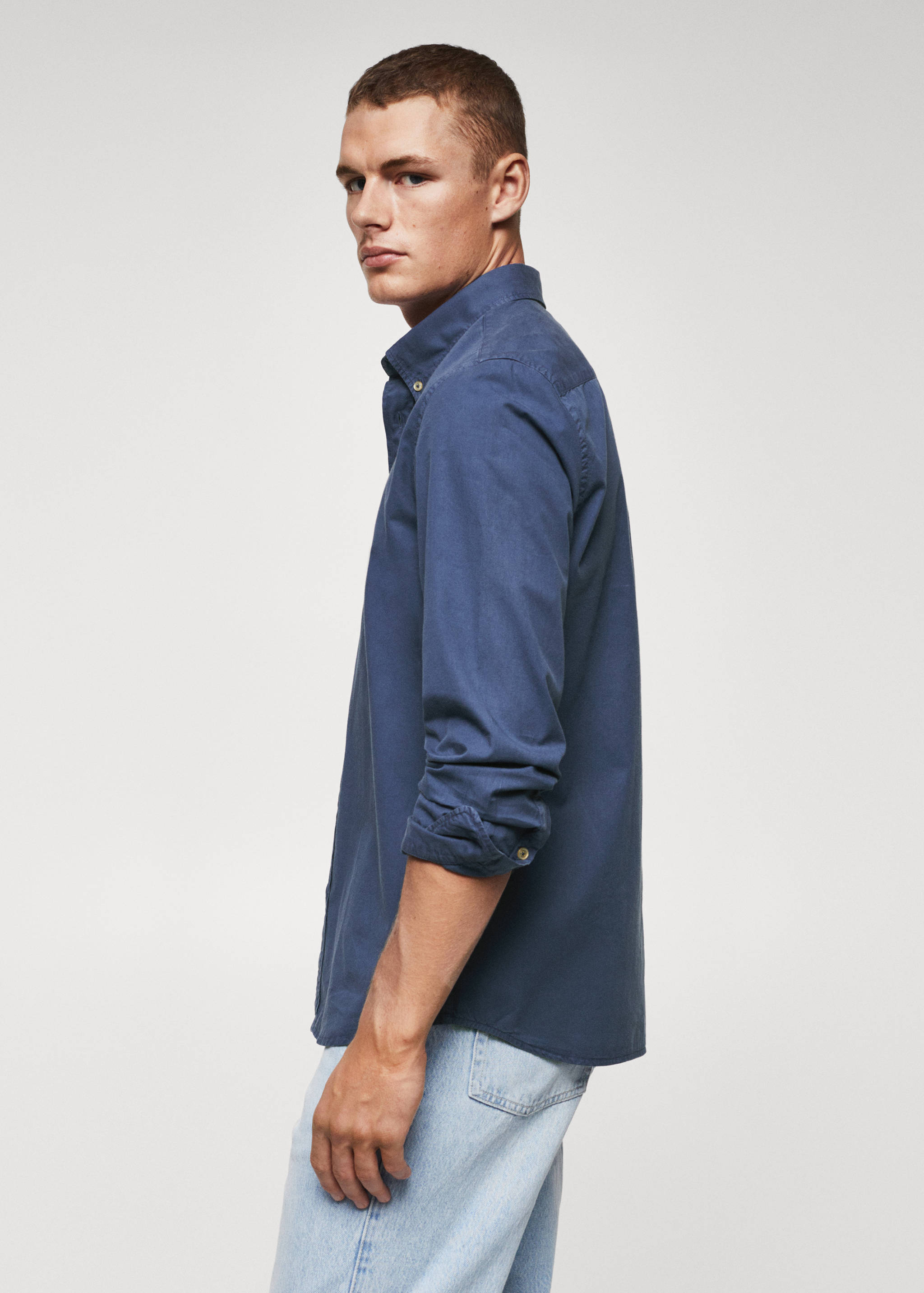 Slim fit cotton shirt - Details of the article 6