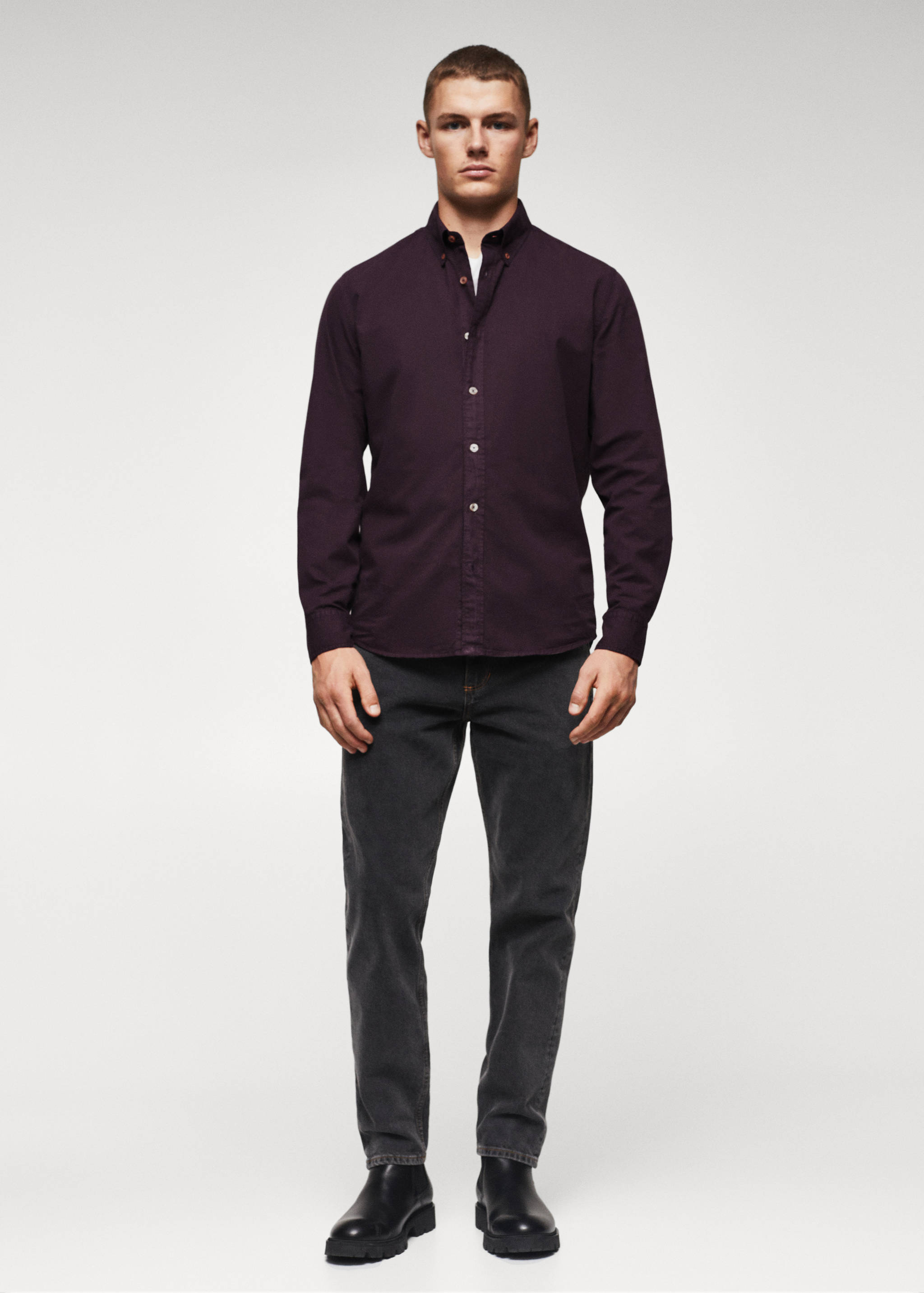 Slim fit cotton shirt - General plane