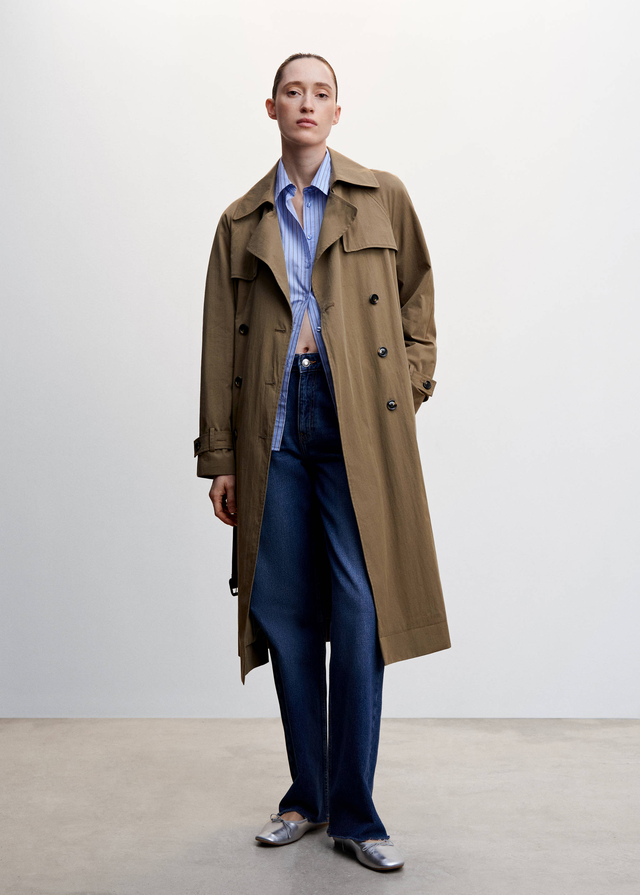 Jeans wideleg tiro medio - Plano general