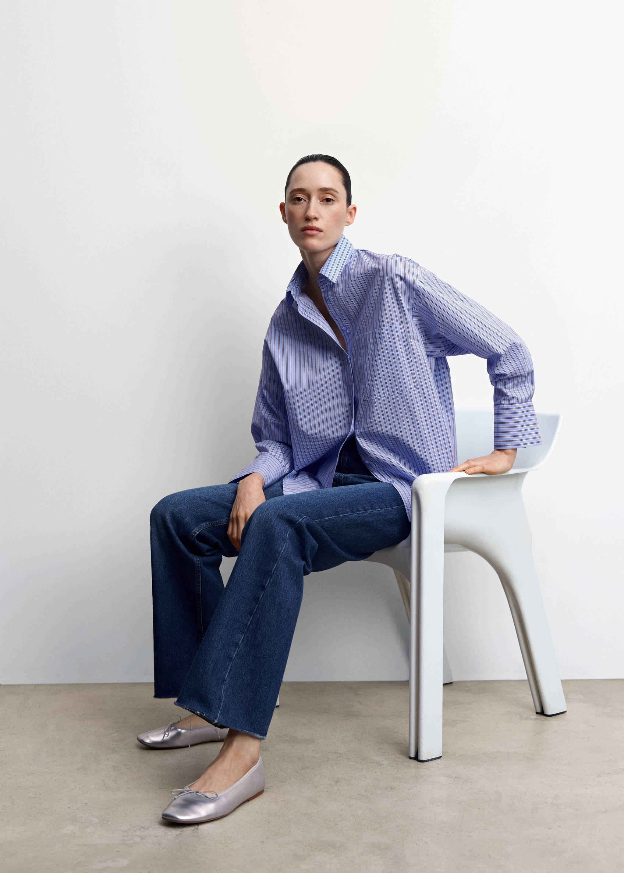 Jeans wideleg tiro medio - Detalle del artículo 2