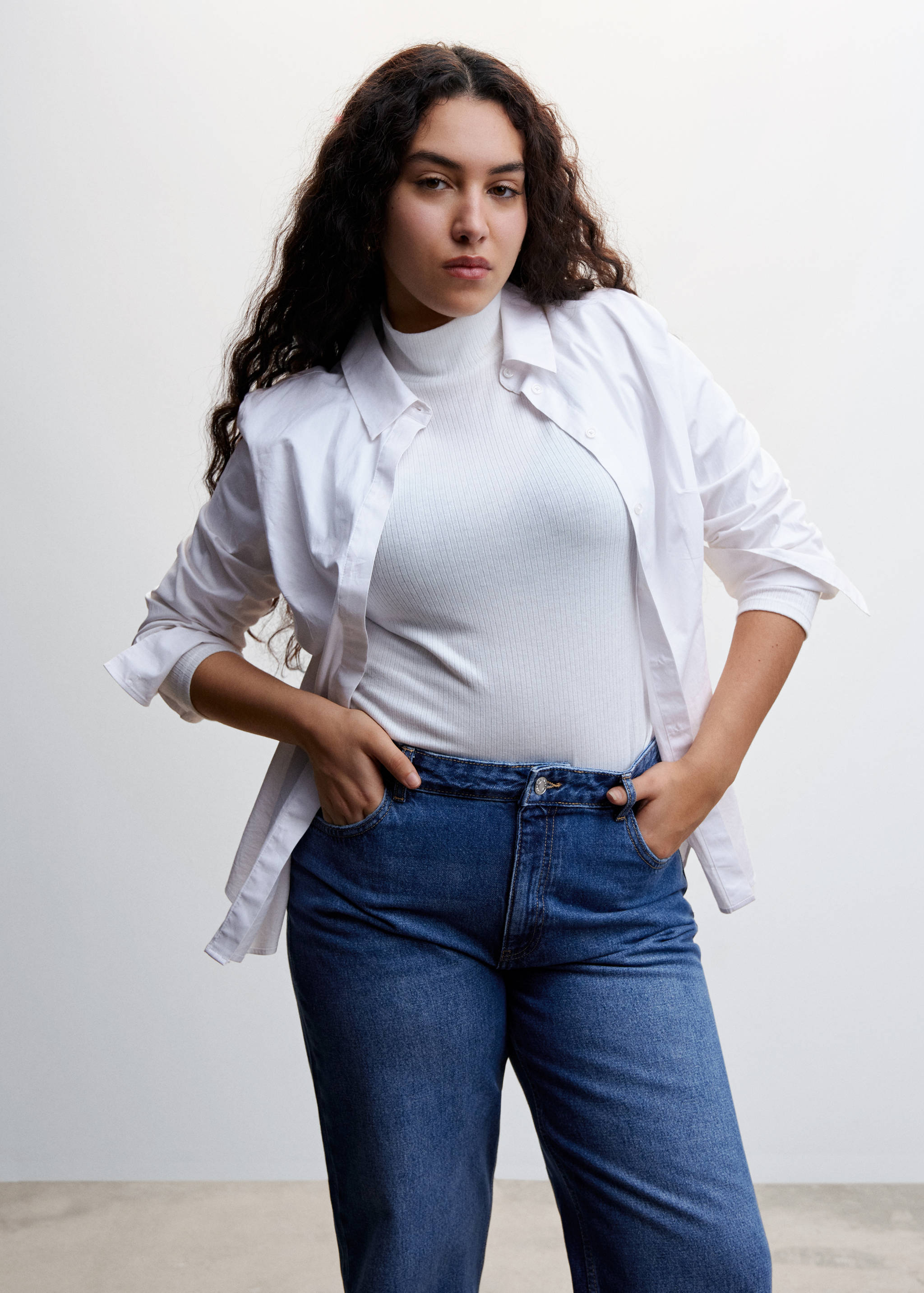 Jeans wideleg tiro medio - Detalle del artículo 5