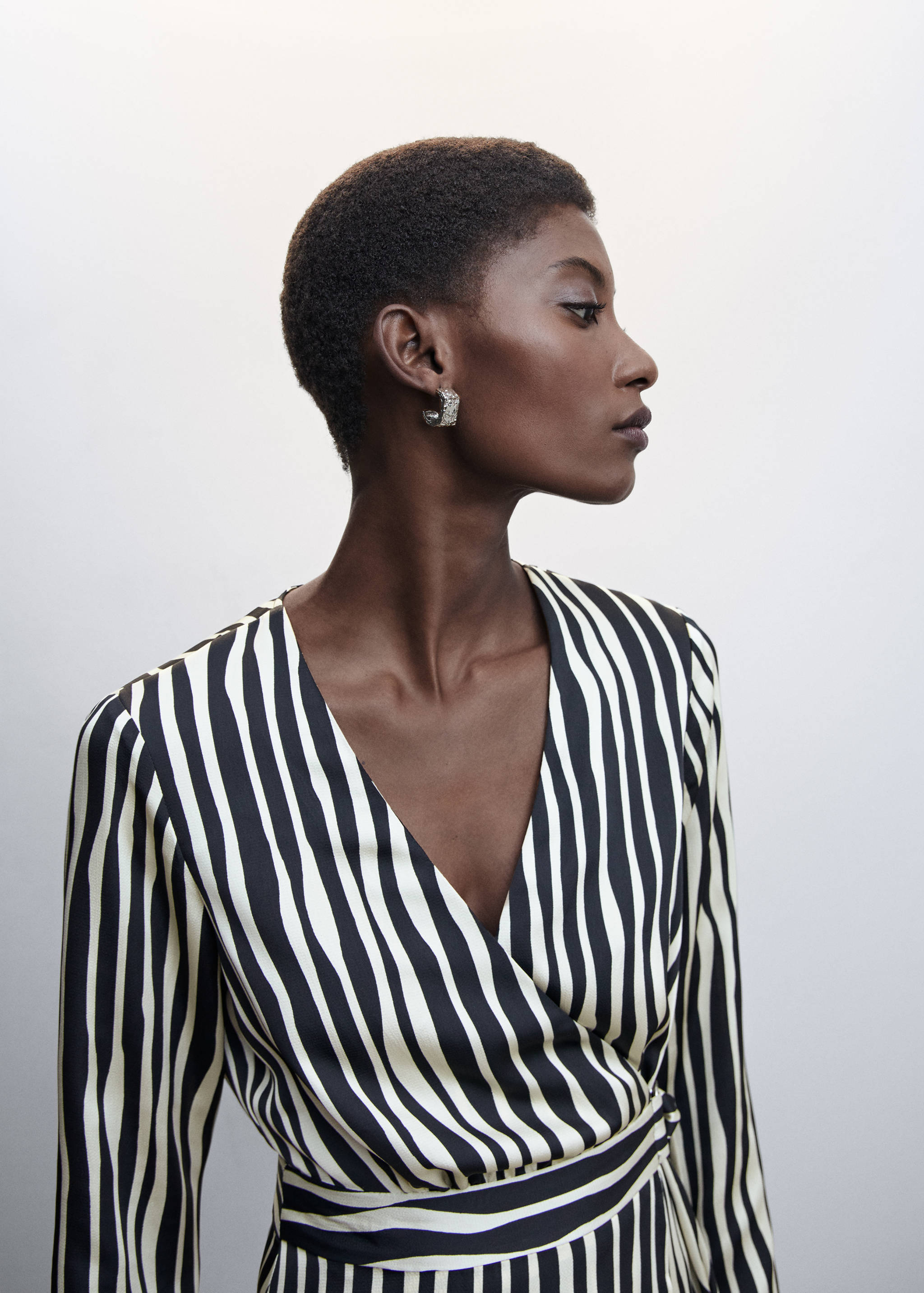 Vestido midi rayas - Detalle del artículo 1