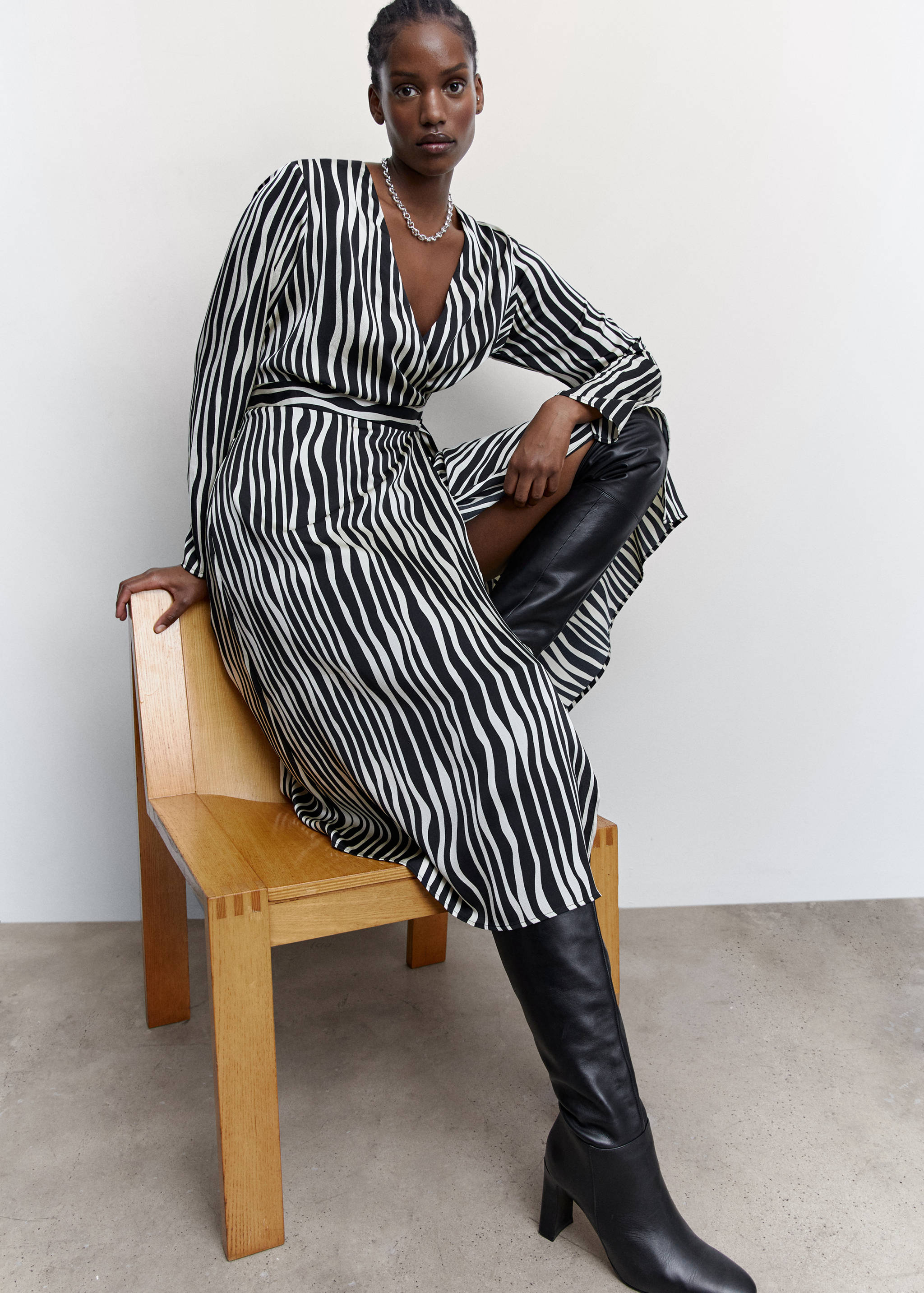 Vestido midi rayas - Detalle del artículo 5