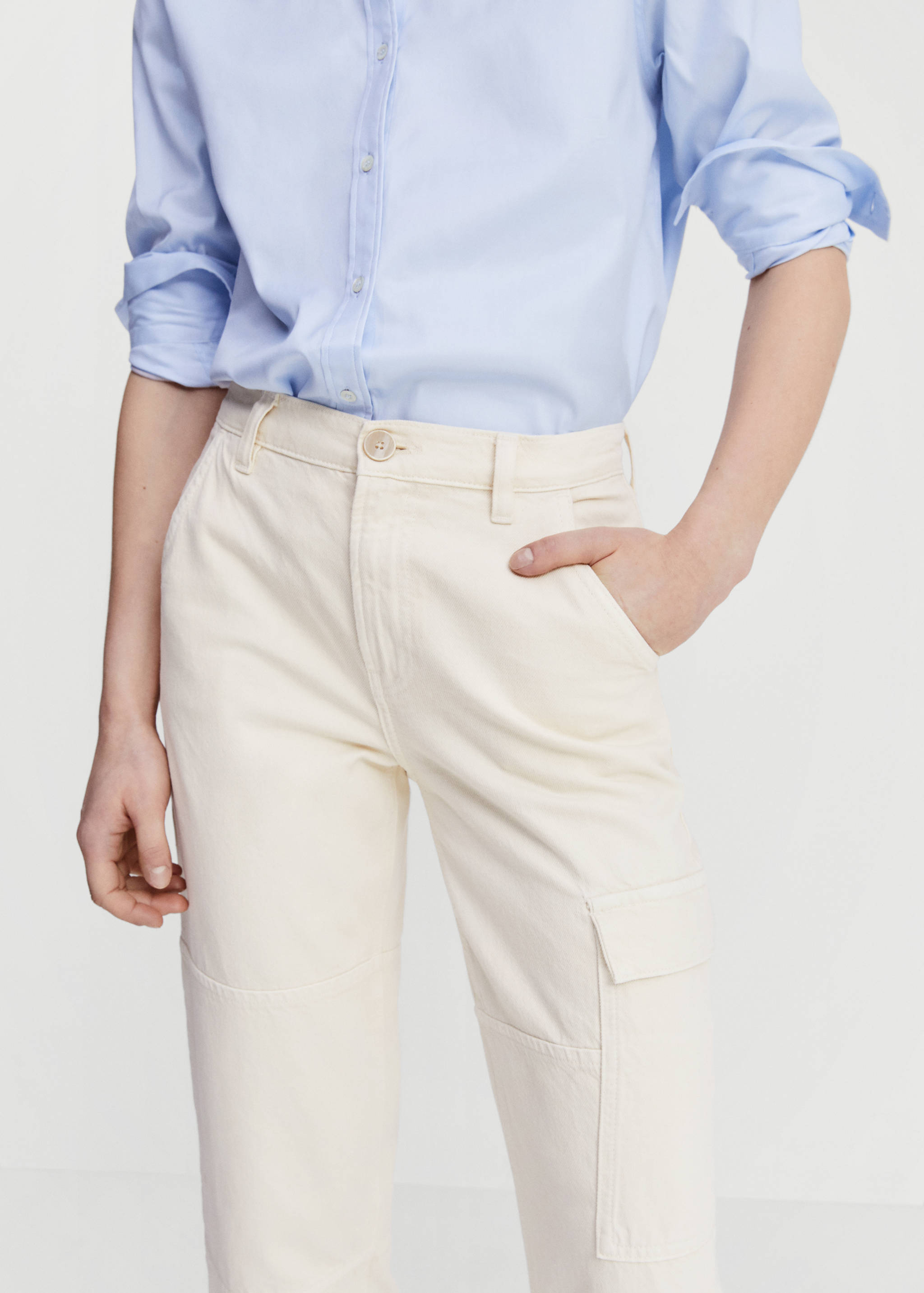 Джинсы карго с карманами - Деталь изделия 6