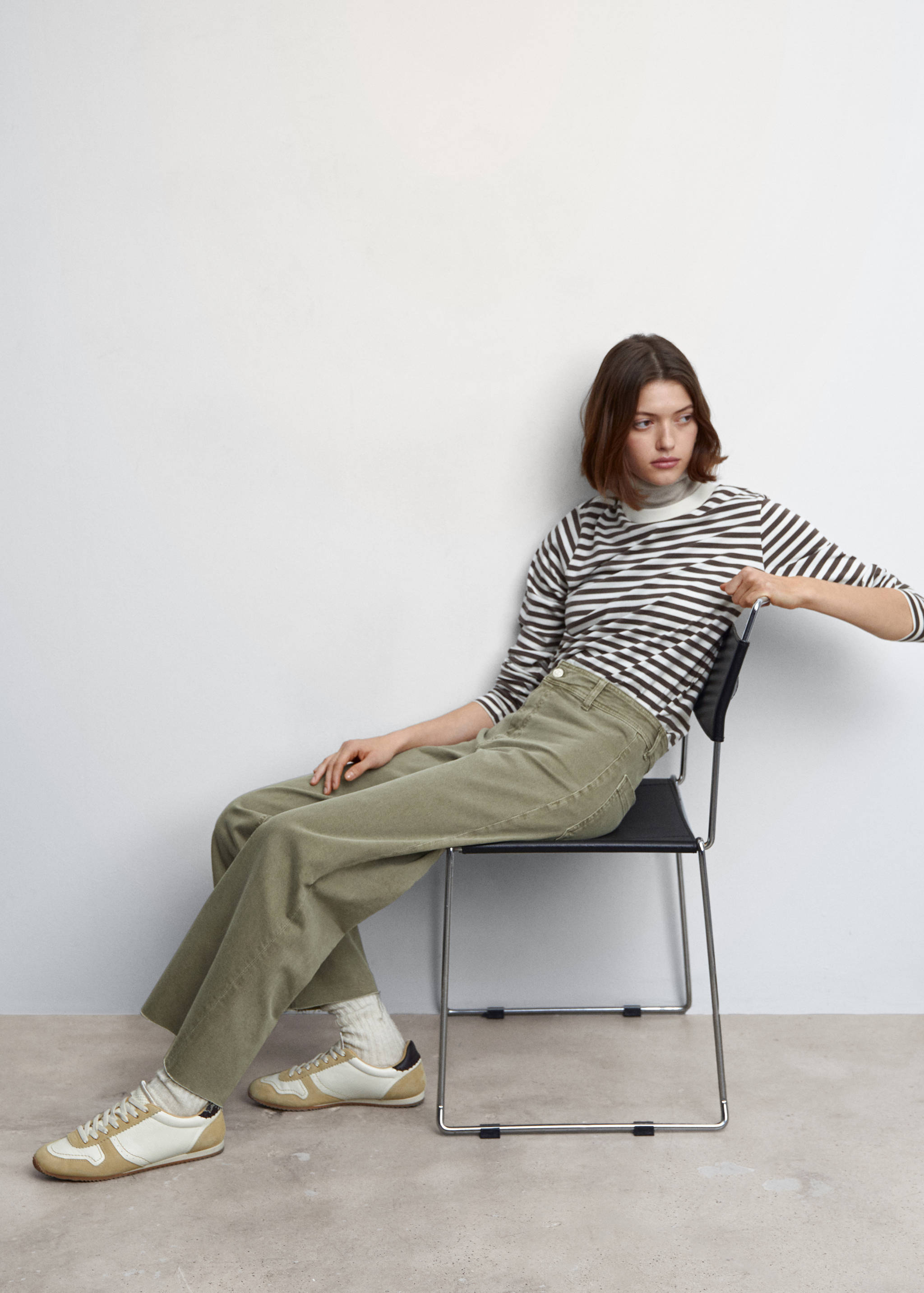 Джинсы-кюлоты с завышенной талией - Деталь изделия 2