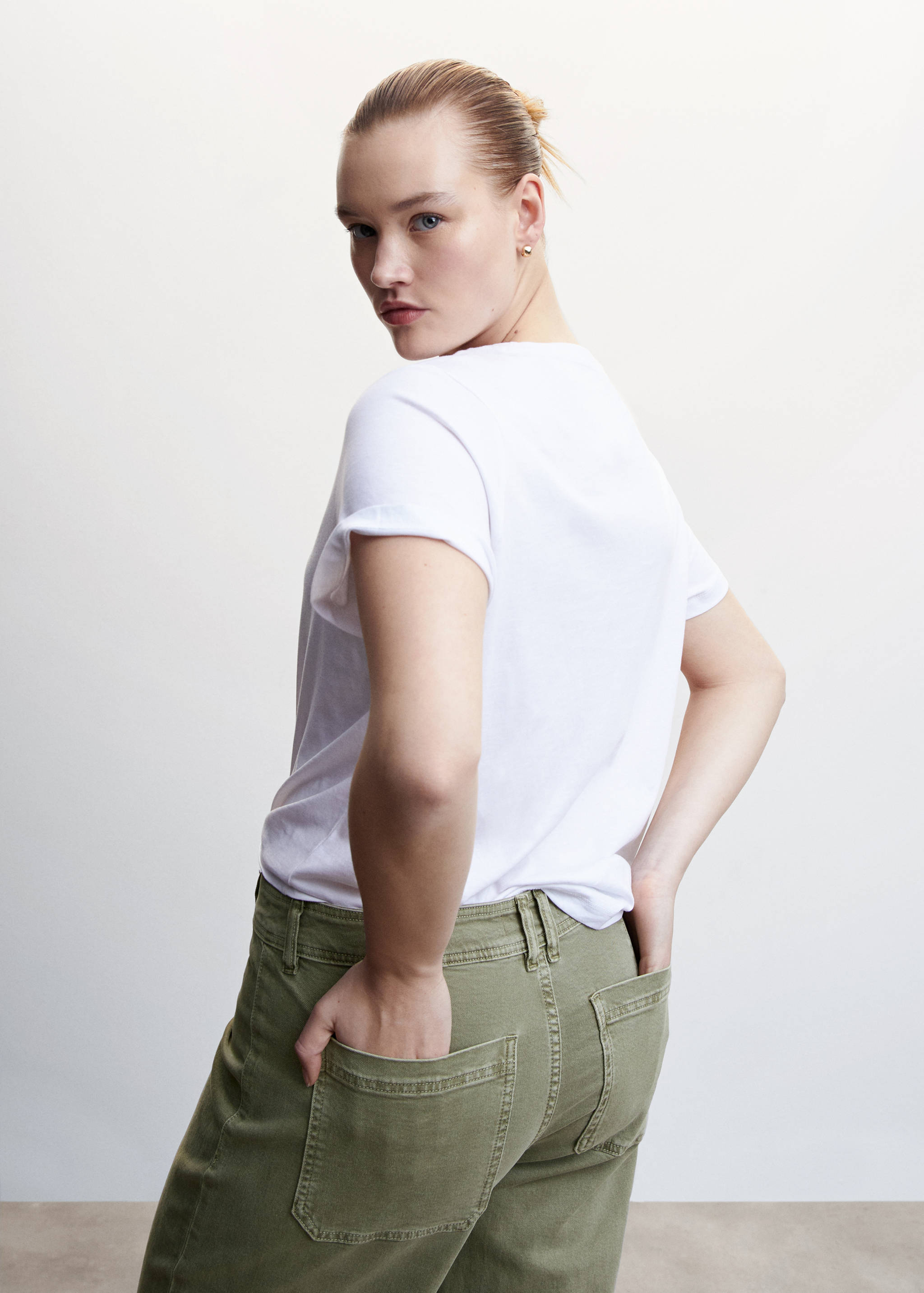 Джинсы-кюлоты с завышенной талией - Деталь изделия 5