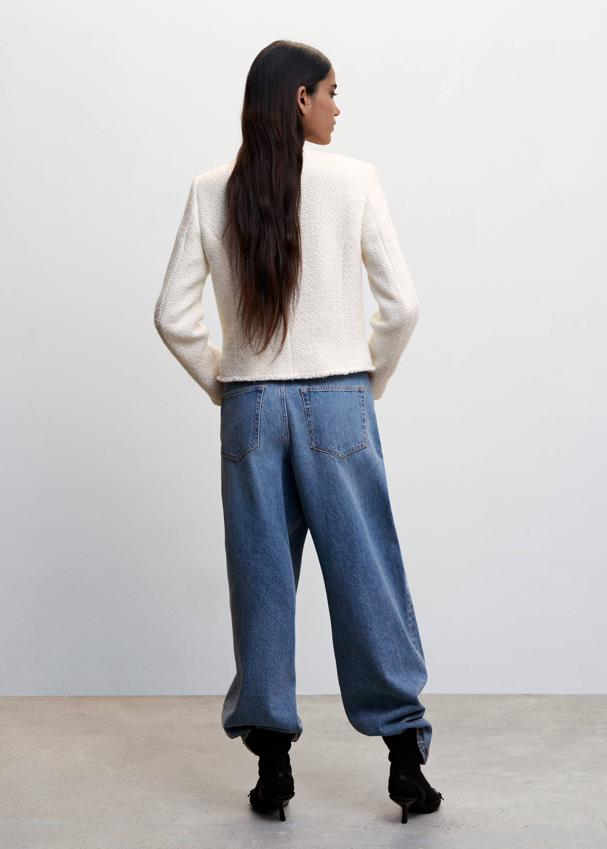 Tweed jacket with pockets - Reverse of the article