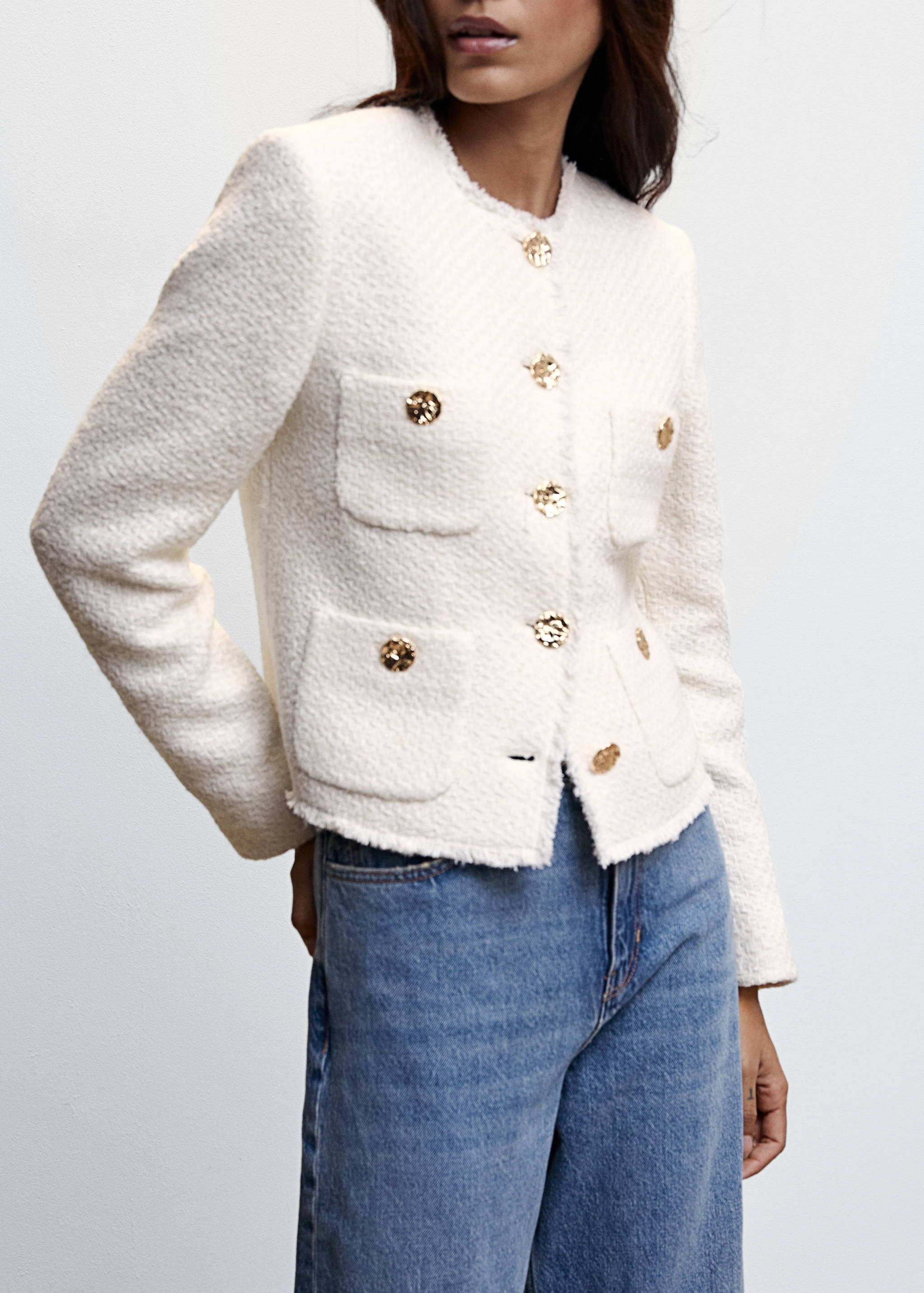 Tweed jacket with pockets - Details of the article 6