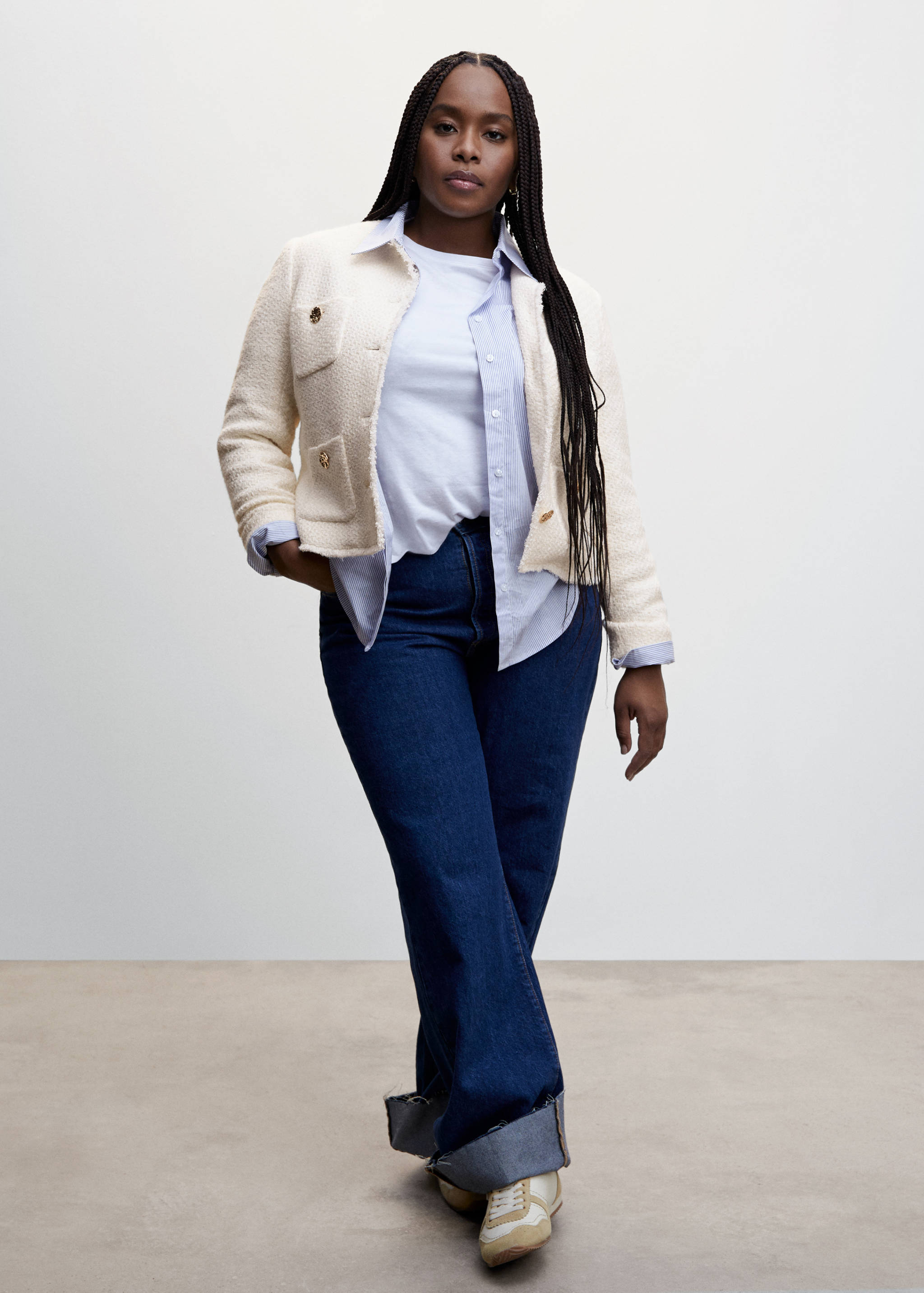 Tweed jacket with pockets - Details of the article 3