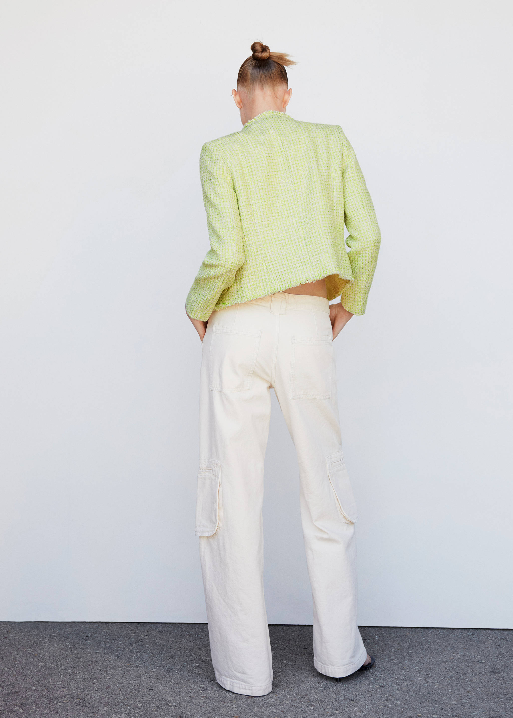 Tweed jacket with pockets - Reverse of the article