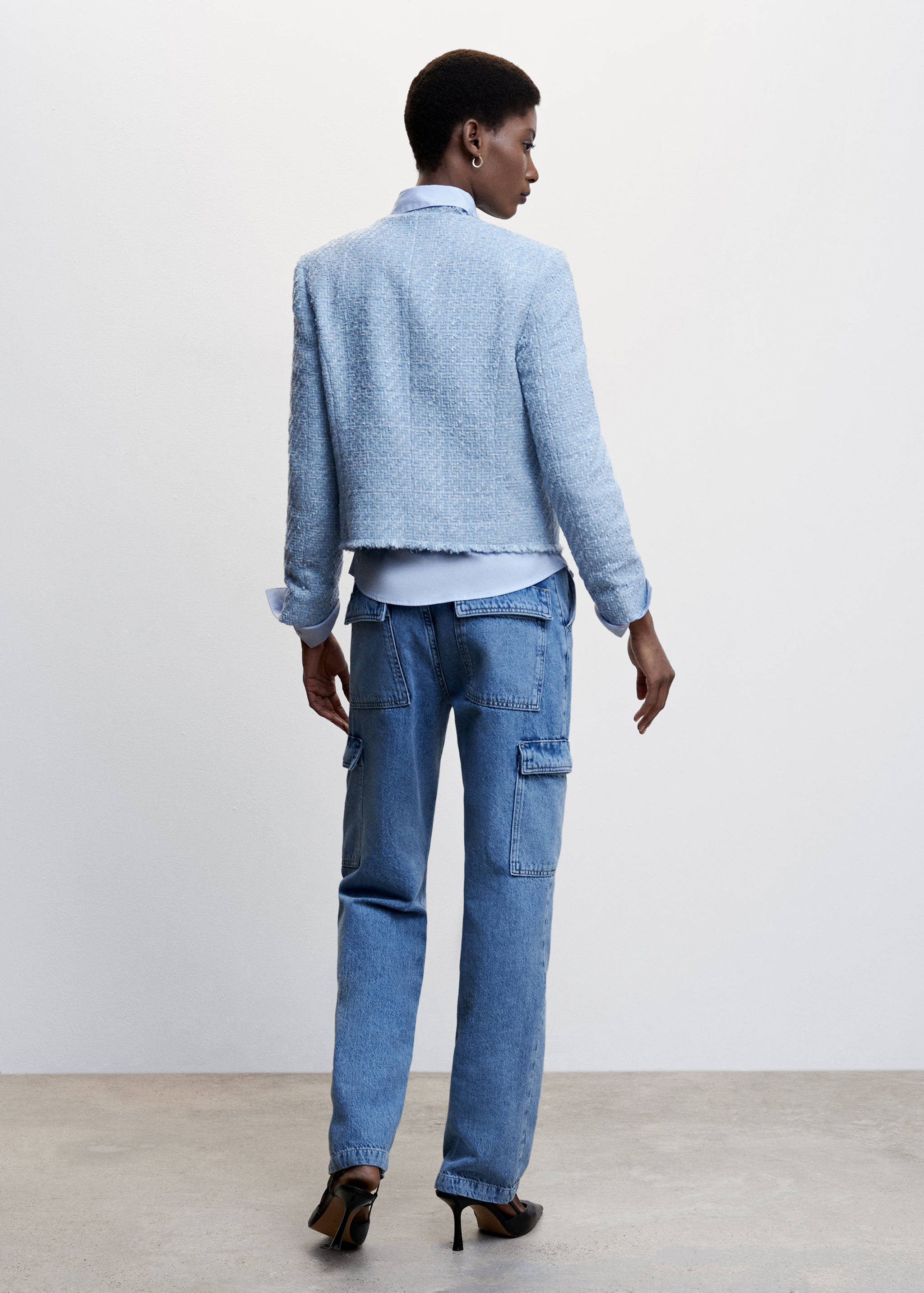 Tweed jacket with pockets - Reverse of the article