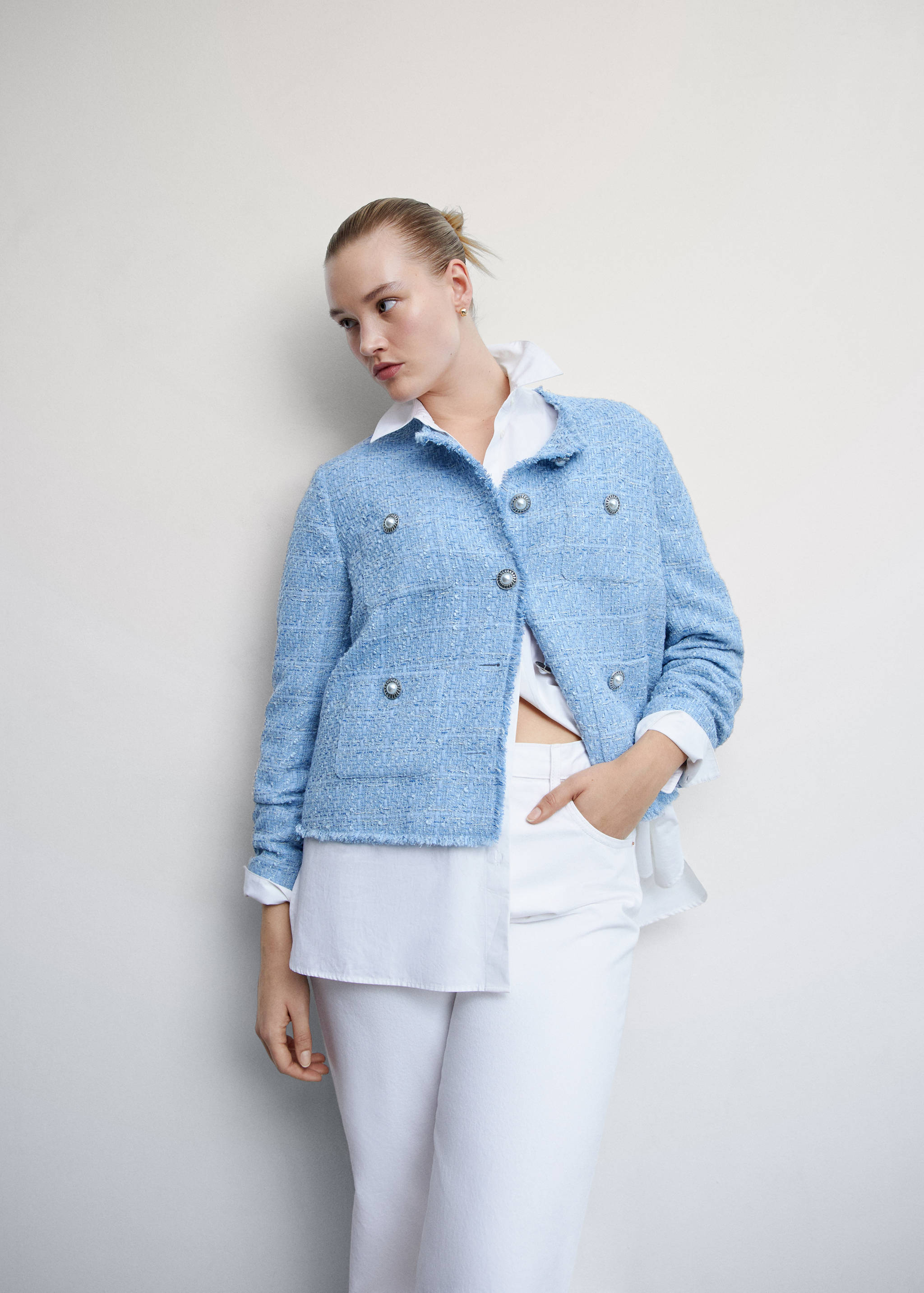 Tweed jacket with pockets - Details of the article 5