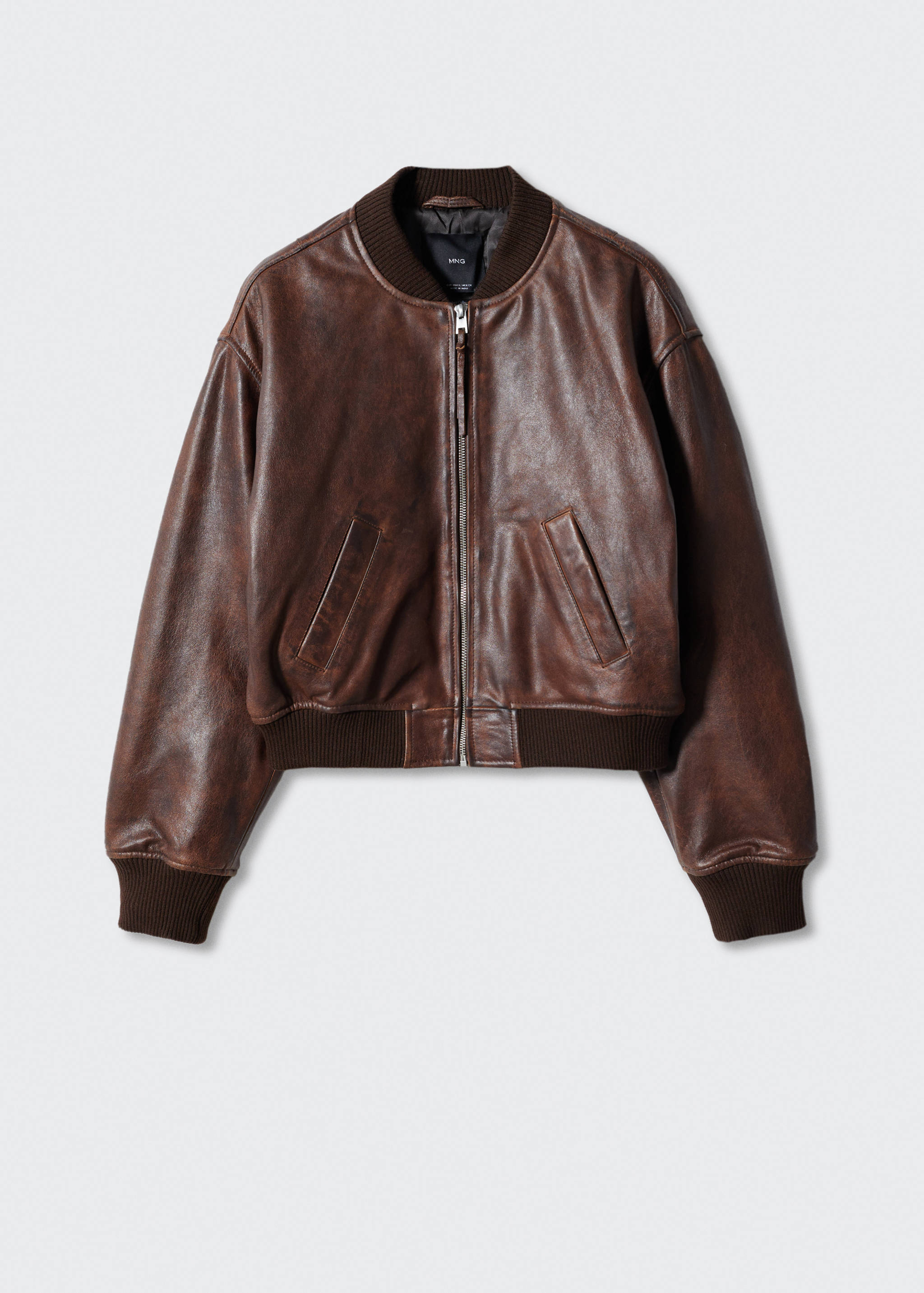 100% leather bomber jacket - Article without model