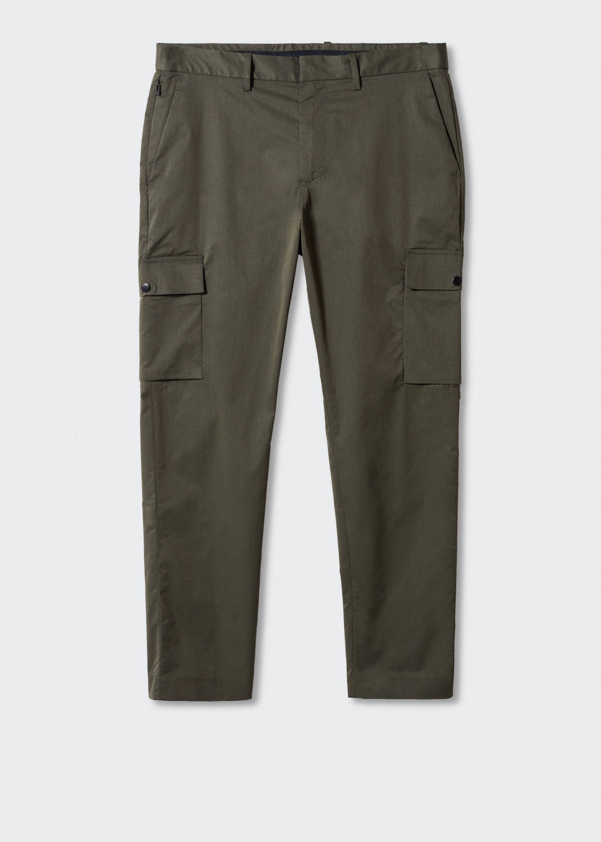 Technical fabric cargo trousers with non-crease fabric - Article without model