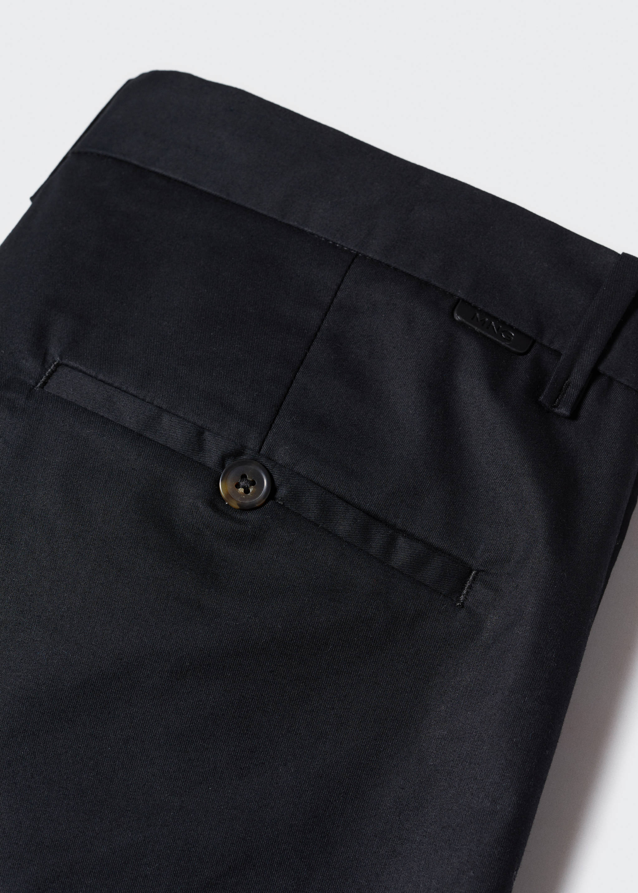 Cotton pleated trousers - Details of the article 8