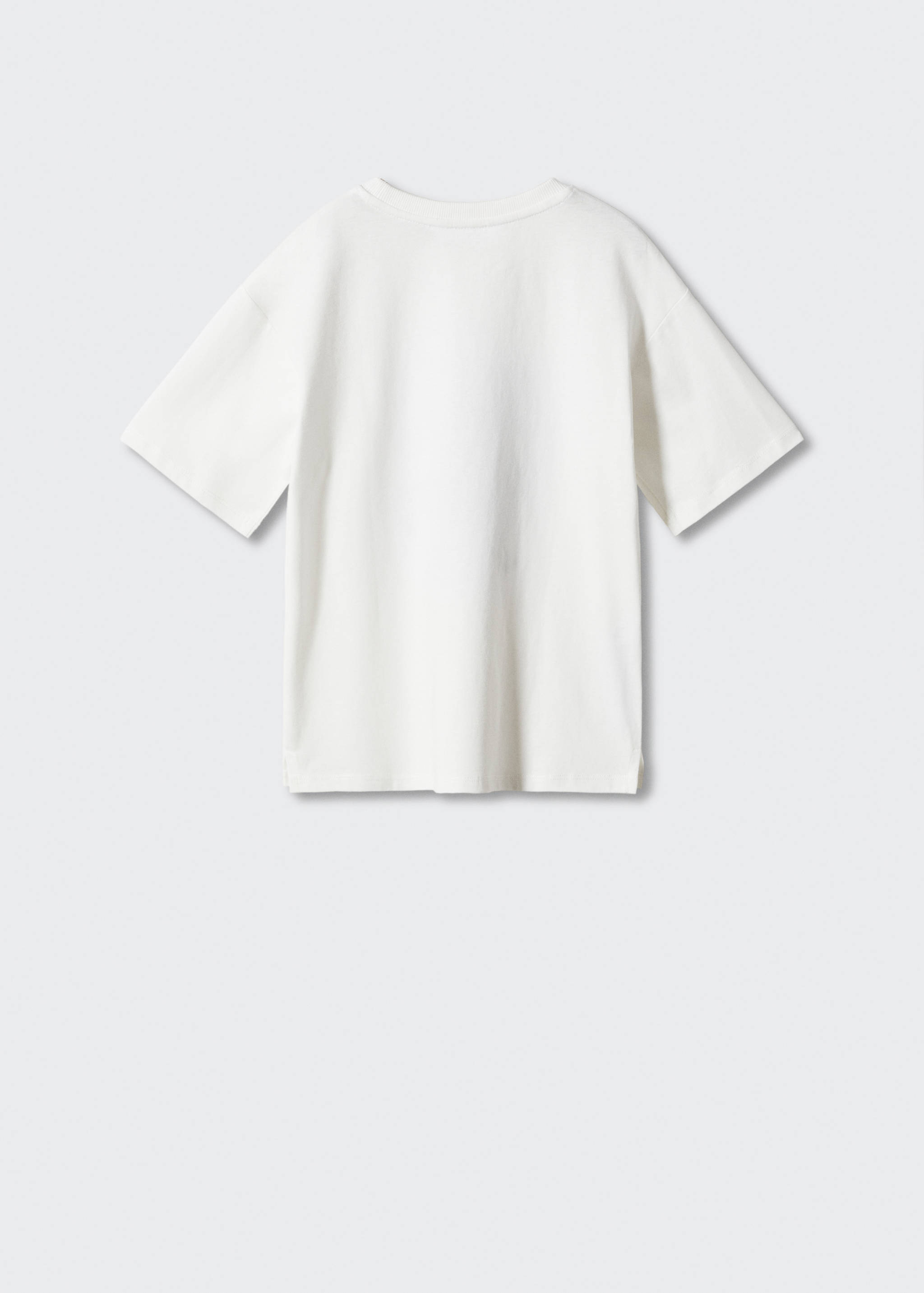 Printed cotton-blend T-shirt - Reverse of the article