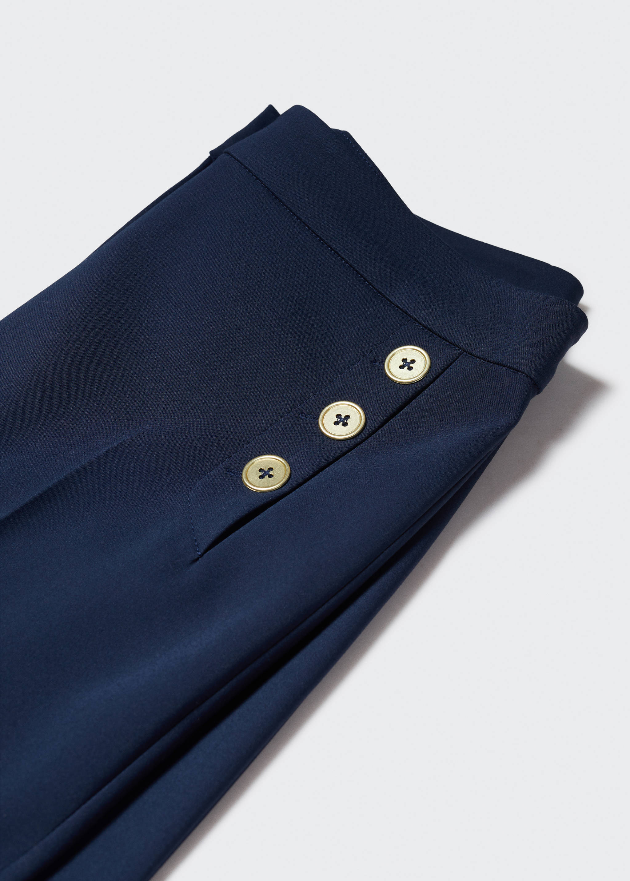 Cropped button pants - Details of the article 8