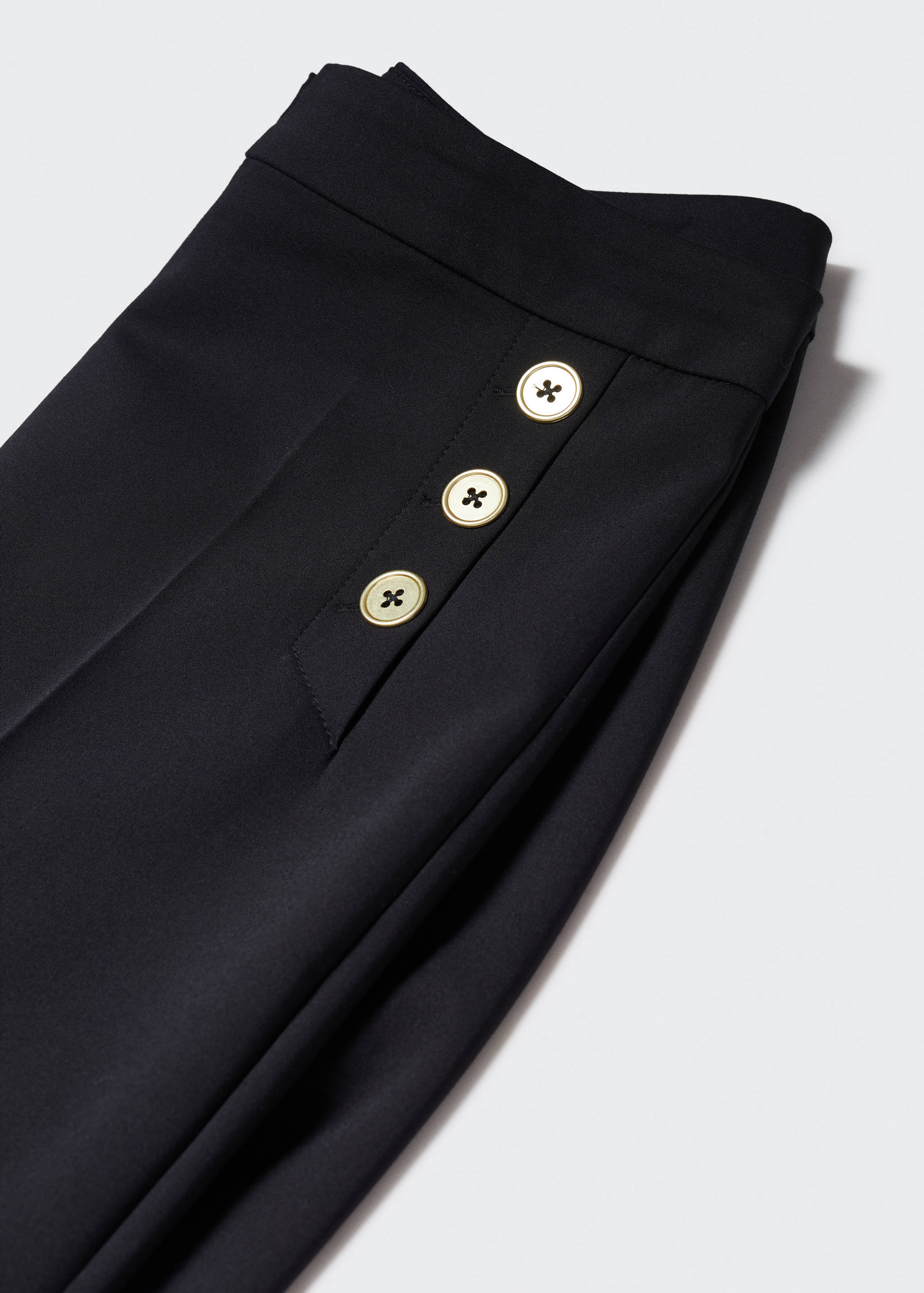 Cropped button pants - Details of the article 8