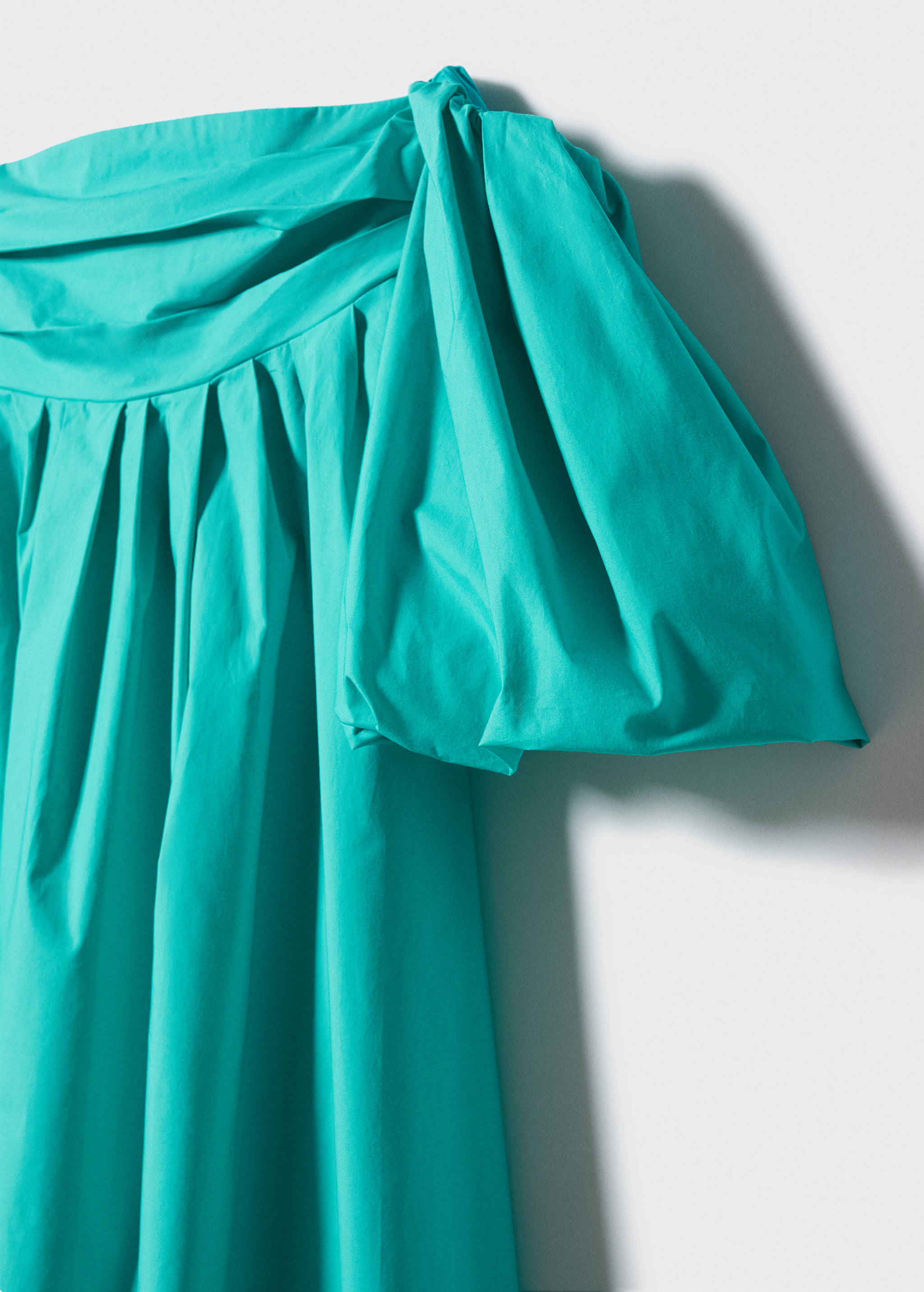 Vestido midi manga abullonada - Detalle del artículo 8