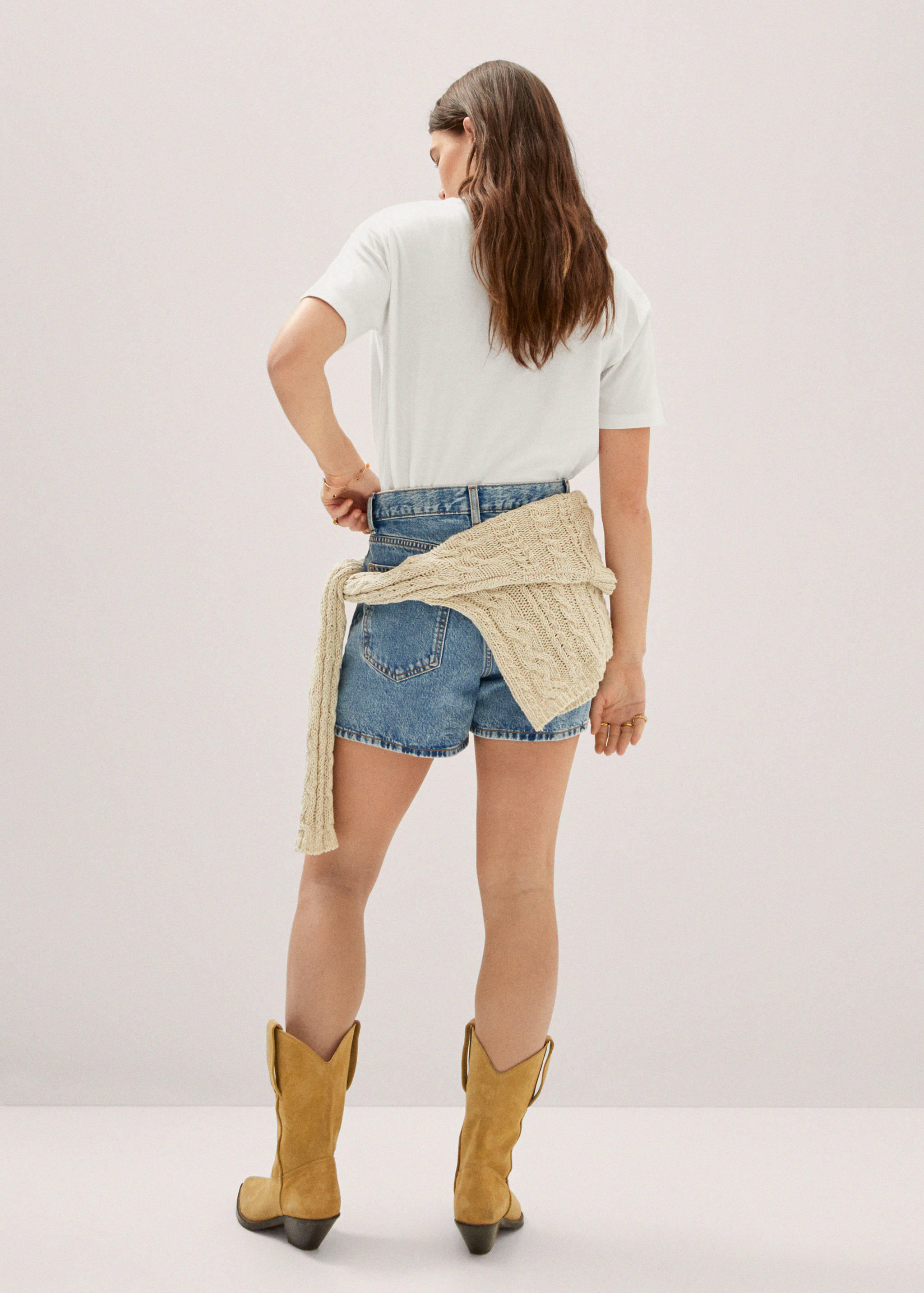 Crochet t-shirt with pocket - Reverse of the article