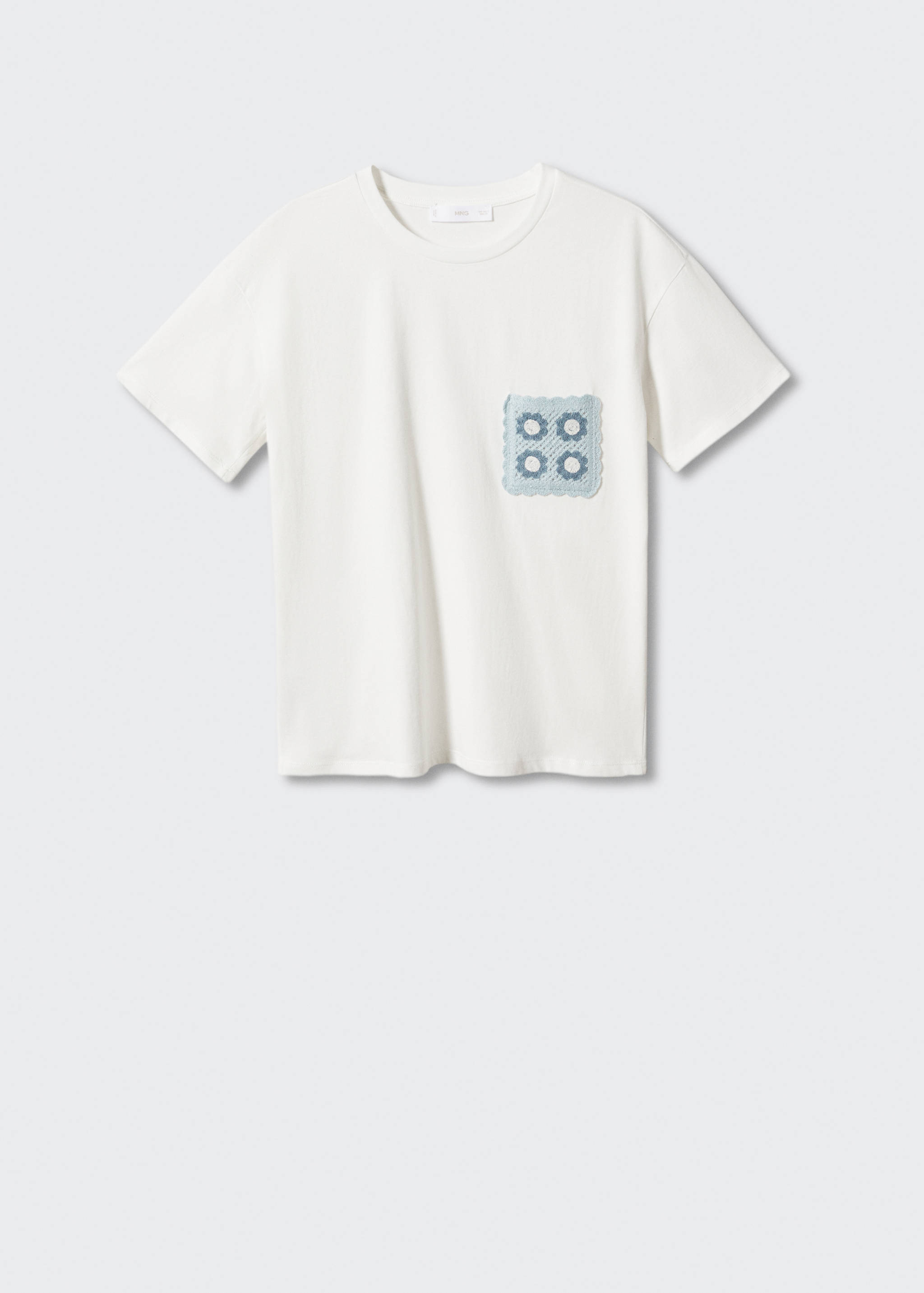 Crochet t-shirt with pocket - Article without model