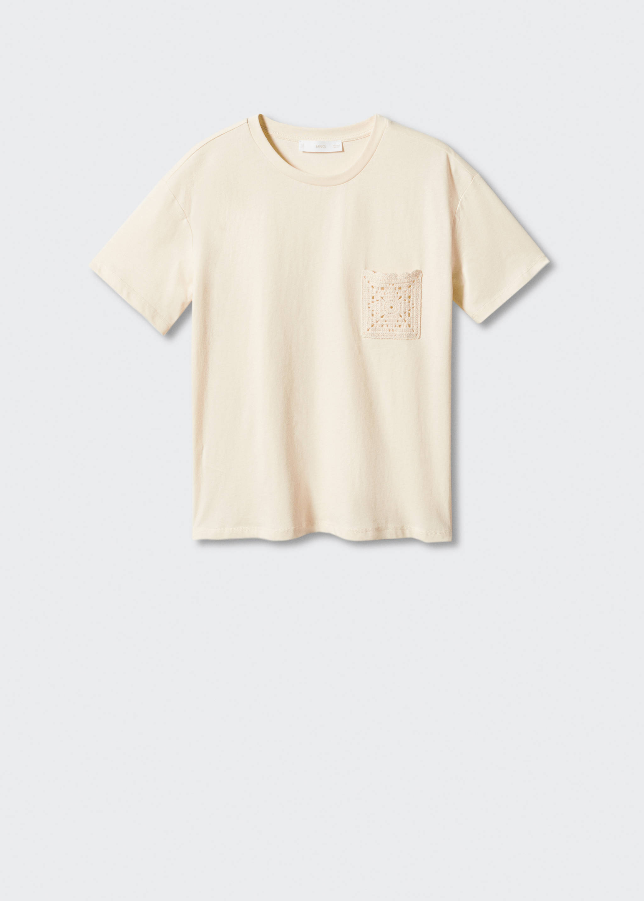 Crochet t-shirt with pocket - Article without model