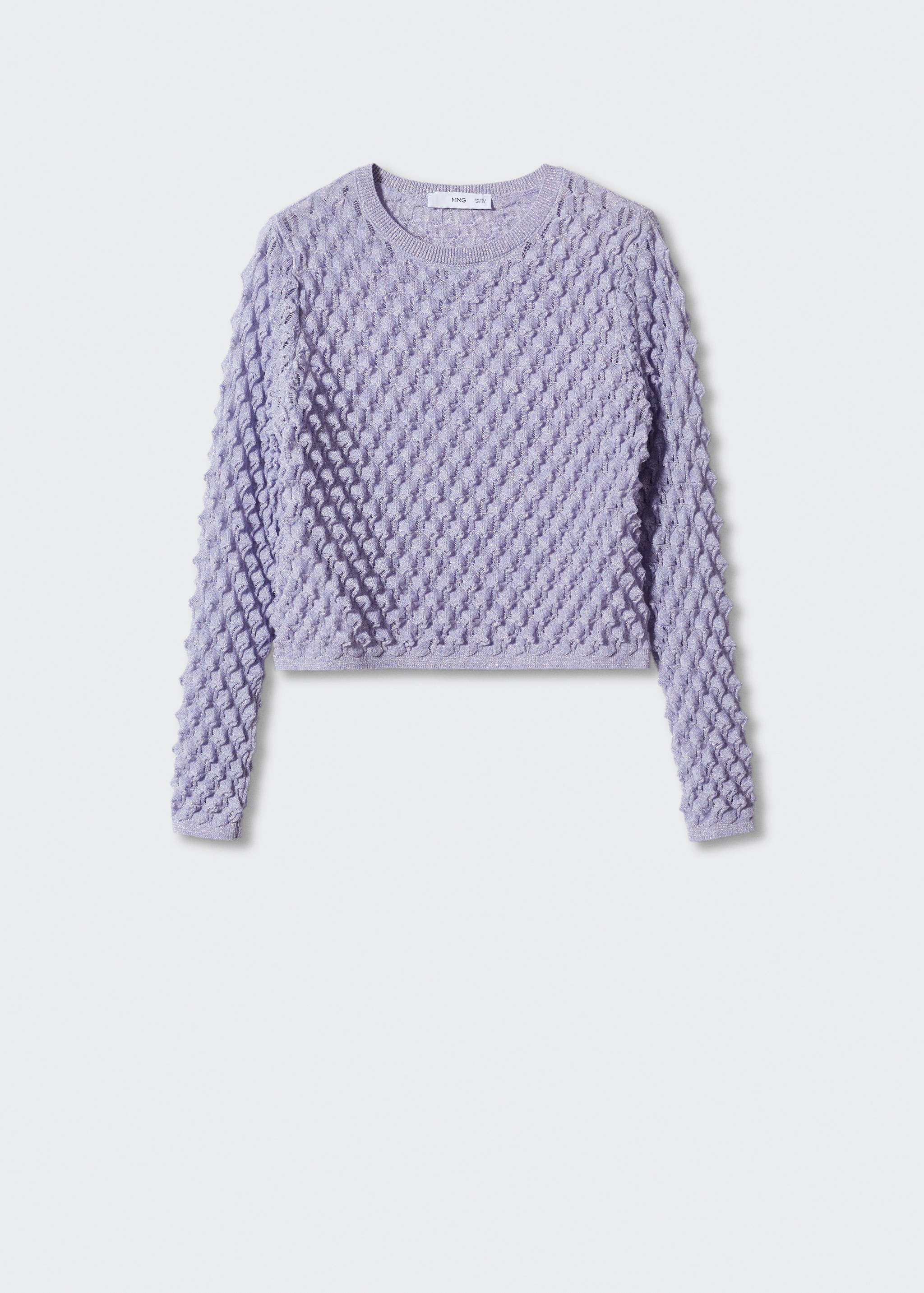 Knitted cropped sweater - Article without model