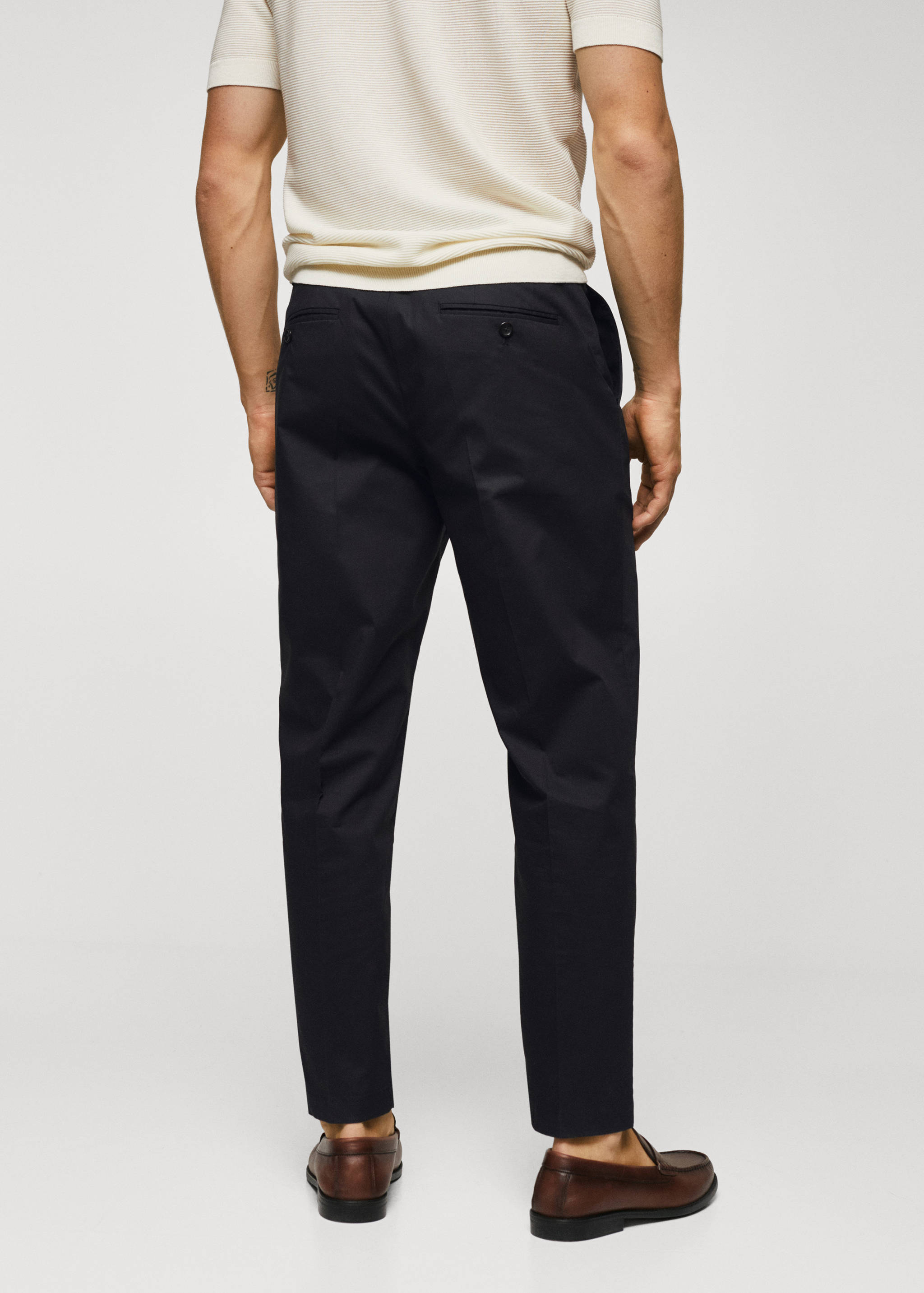 Pantalon à pinces coton - Verso de l’article