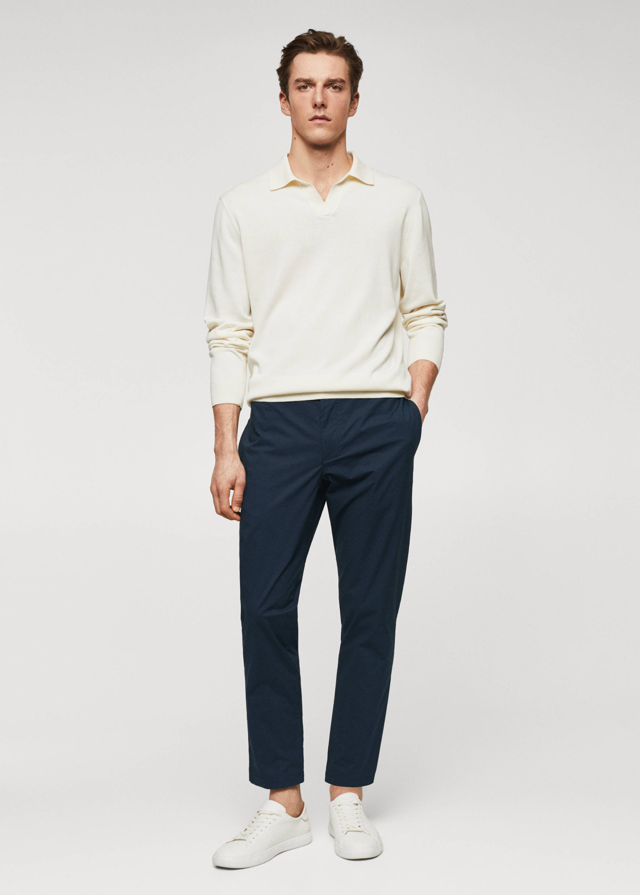 Брюки slim fit из хлопка - Общий план