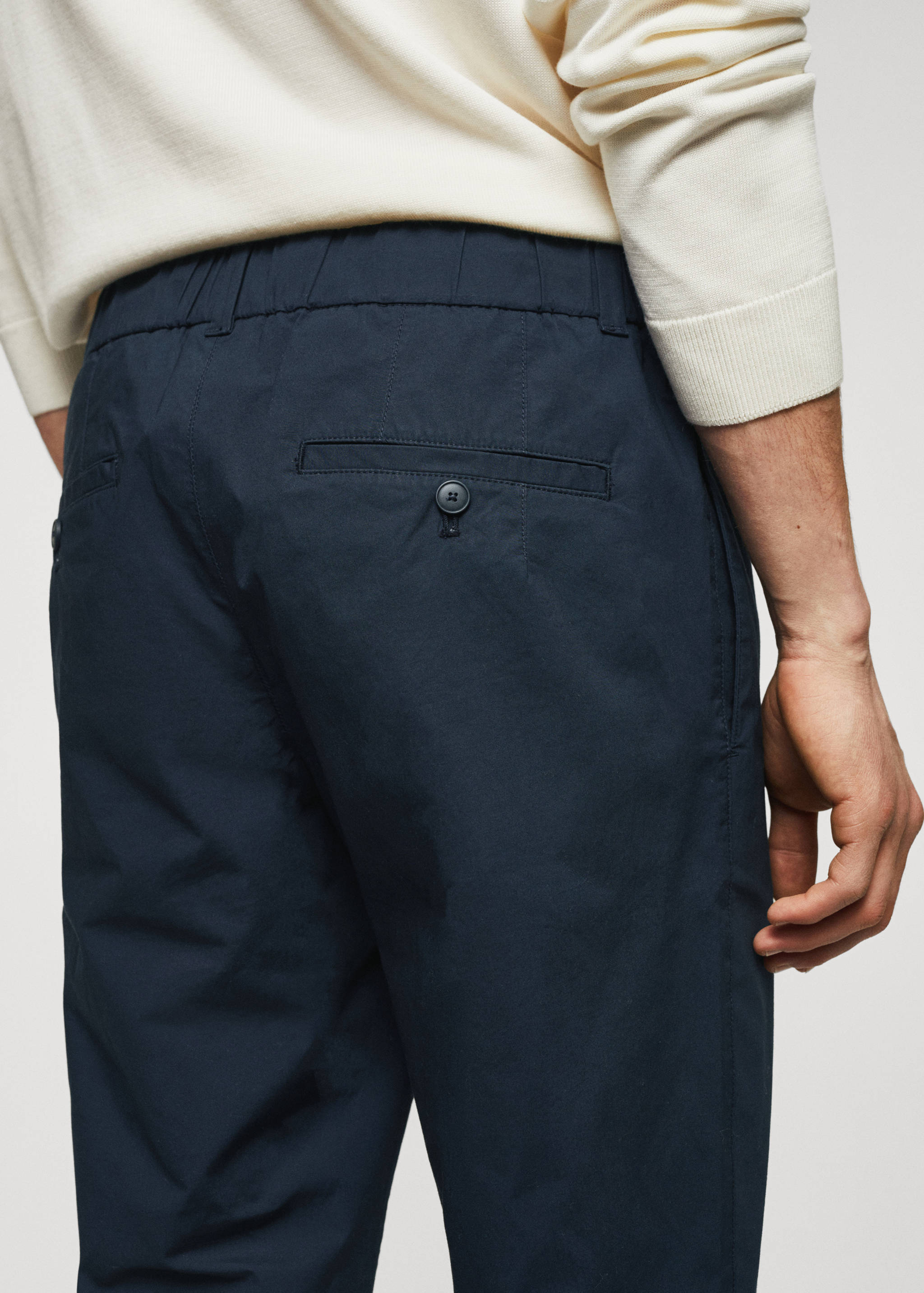 Брюки slim fit из хлопка - Деталь изделия 6