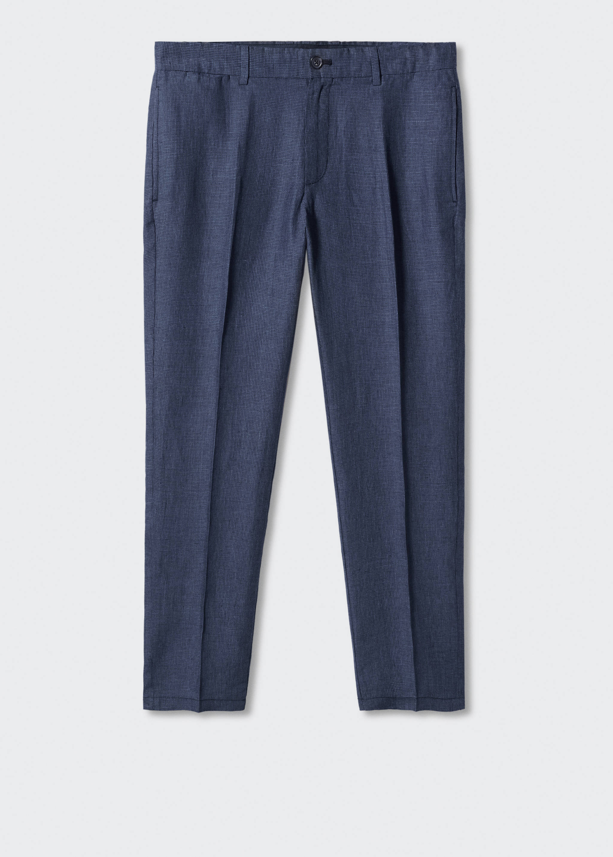 Slim-fit 100% linen trousers - Article without model