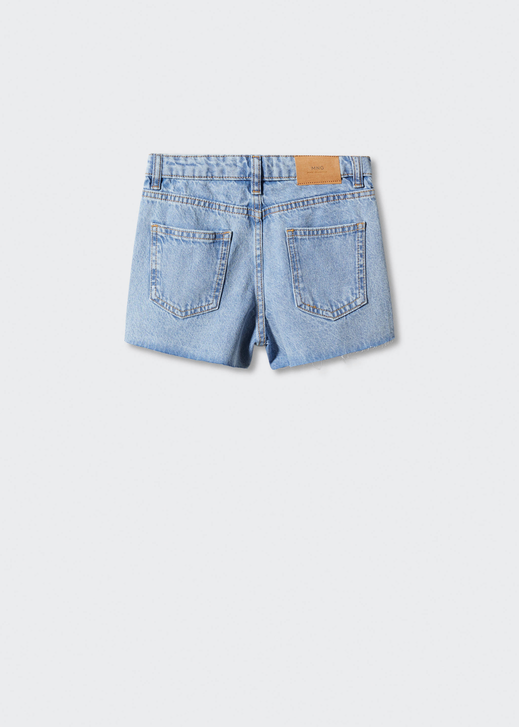 Short denim à déchirures décoratives - Verso de l’article