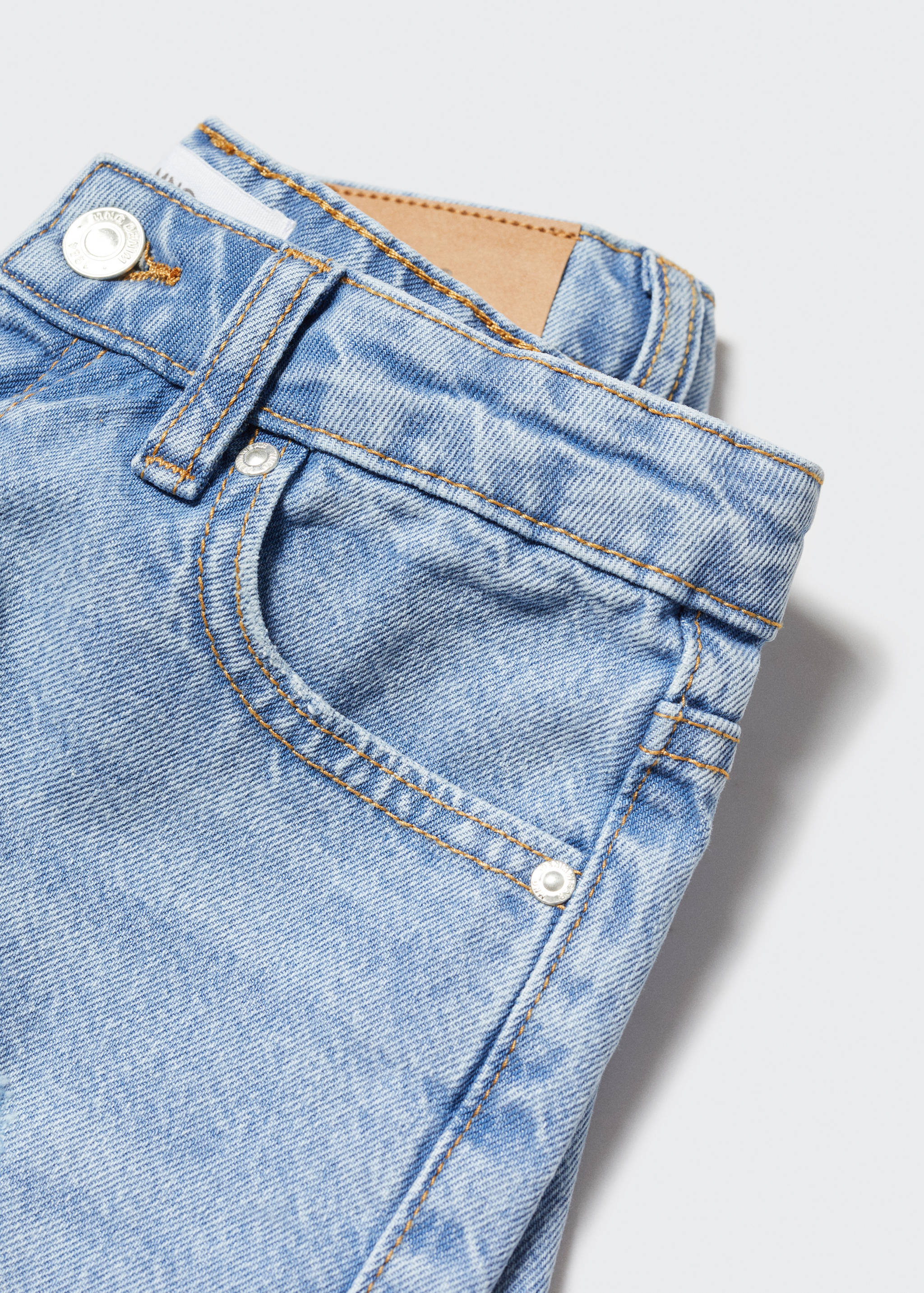 Short denim à déchirures décoratives - Détail de l'article 8