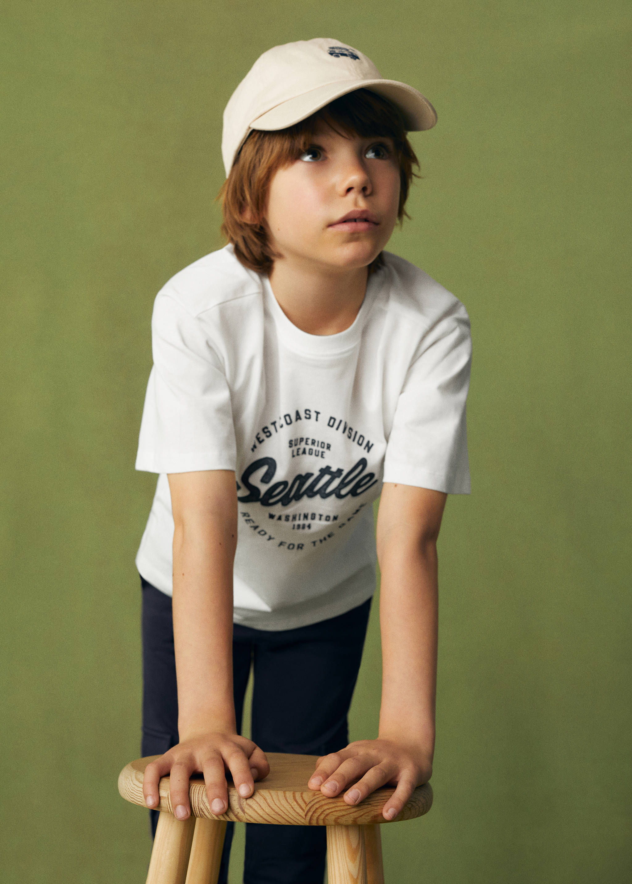 Camiseta estampada algodón - Plano medio