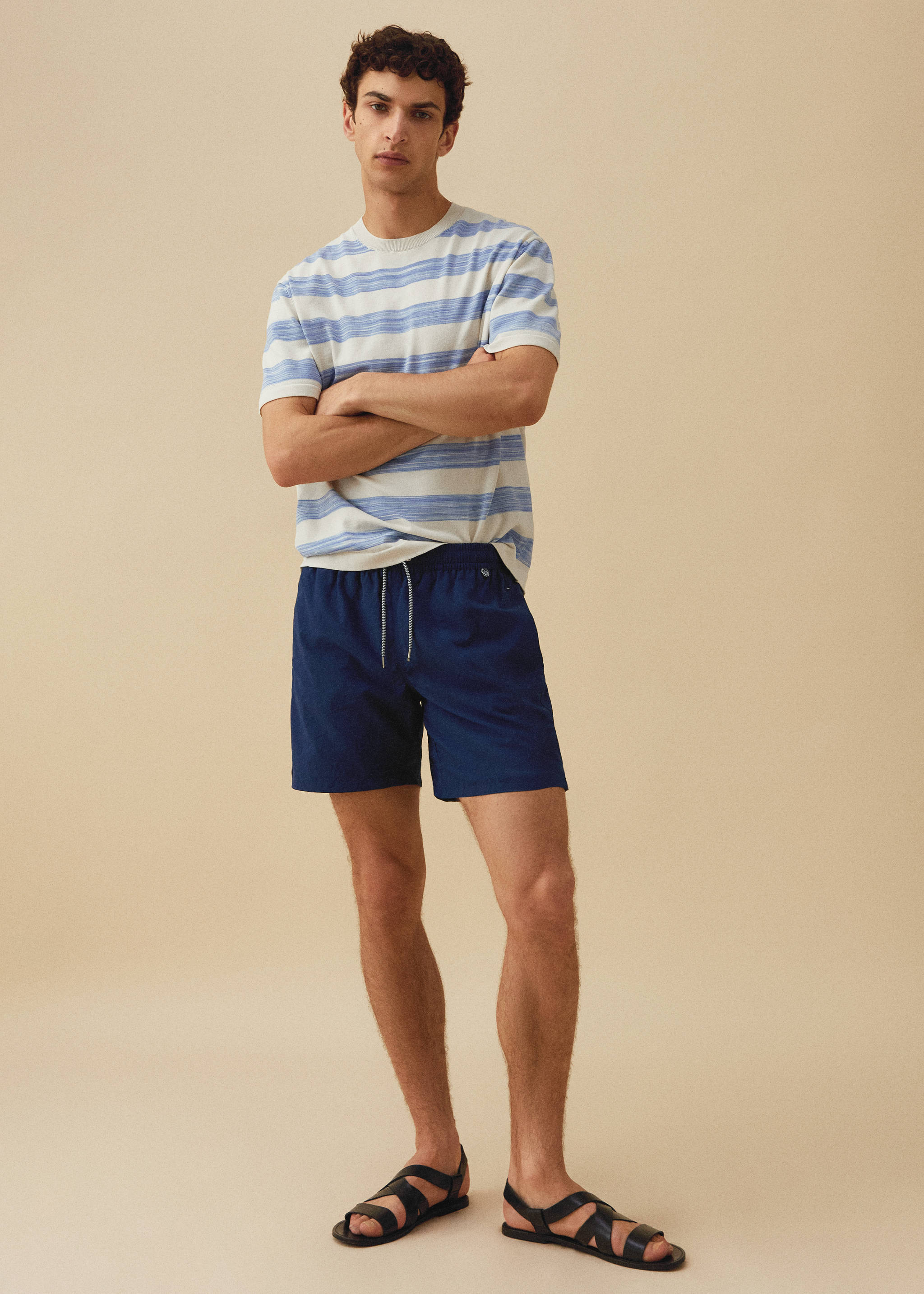 Cord plain swimming trunks - Details of the article 6