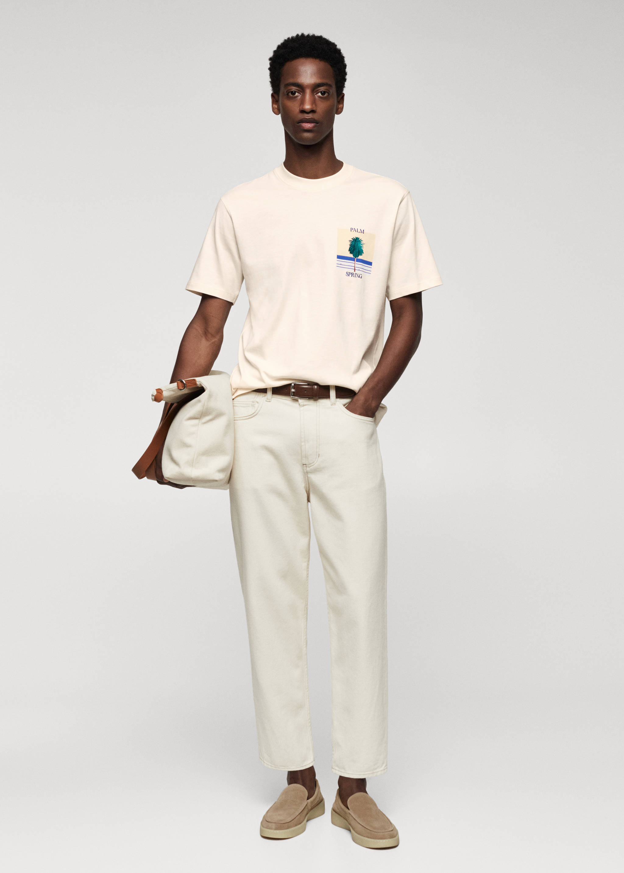 Футболка 100% хлопок с принтом - Общий план